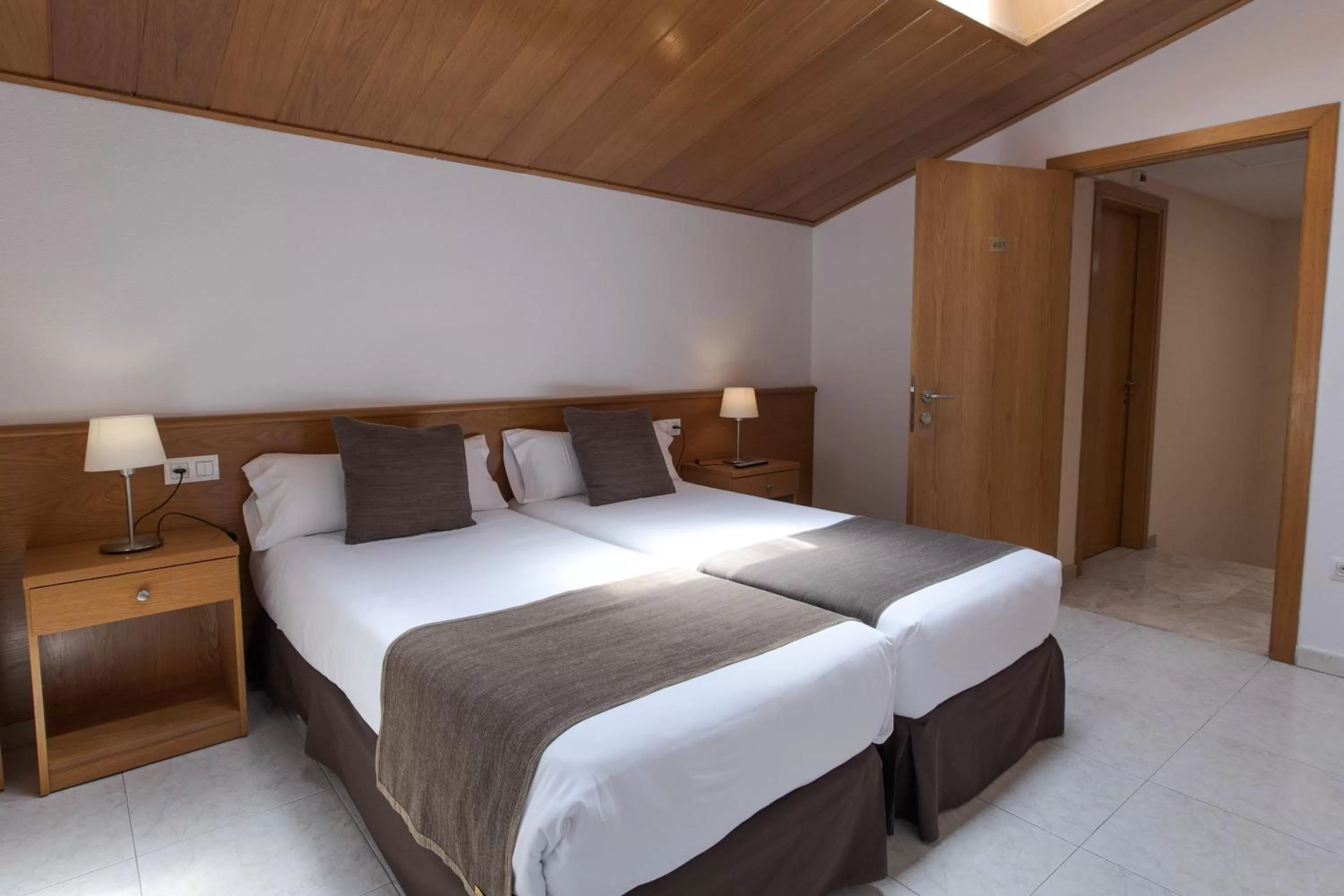 Bed in Hotel Alta Garrotxa