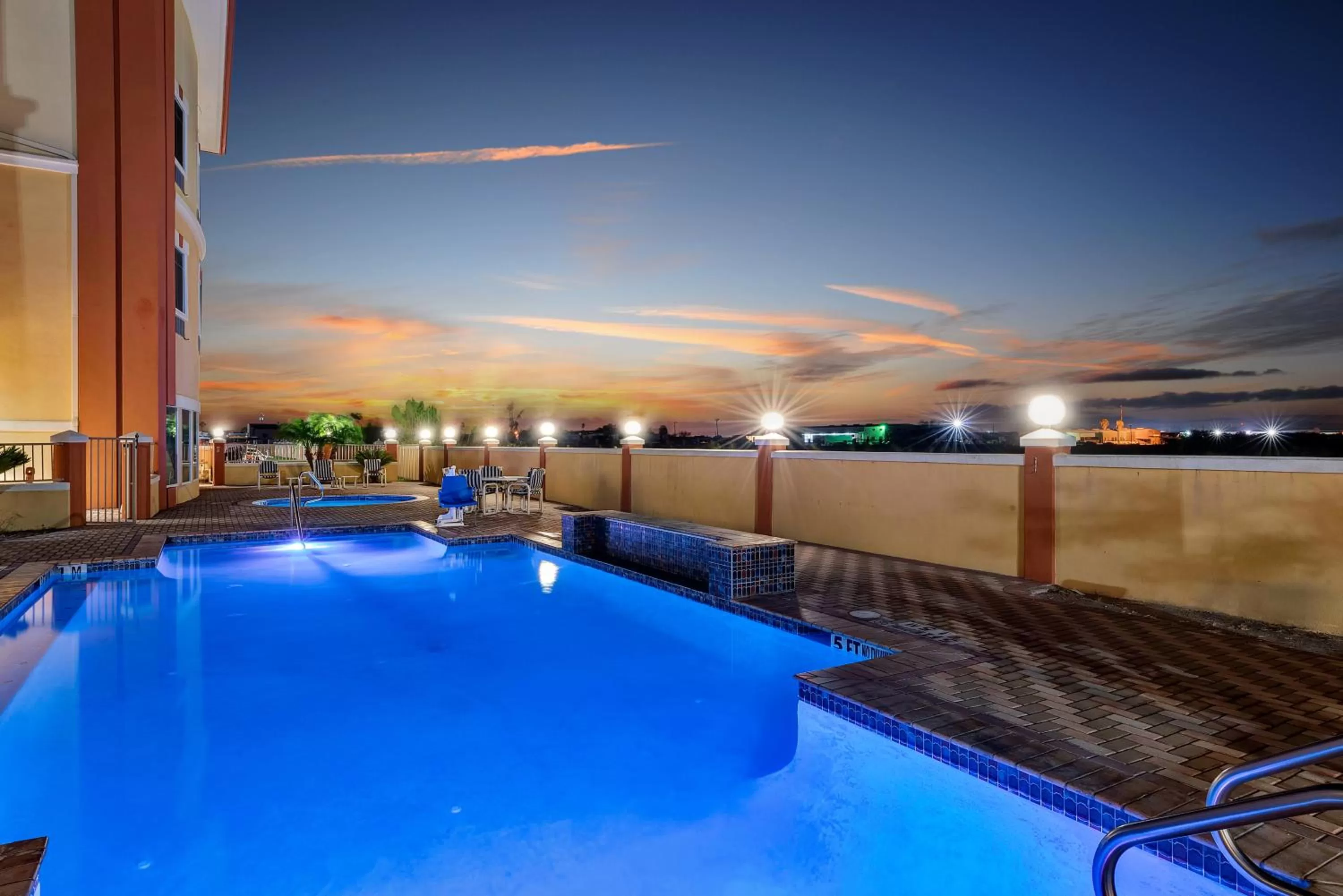 Pool view in Super 8 by Wyndham Hidalgo at La Plaza Mall & Mcallen Airport