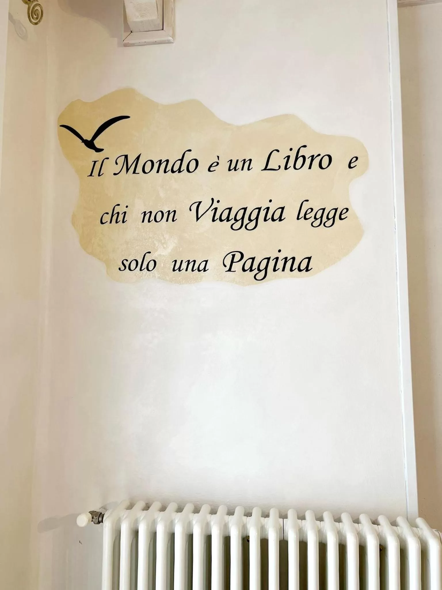 Text overlay in Il Girasole