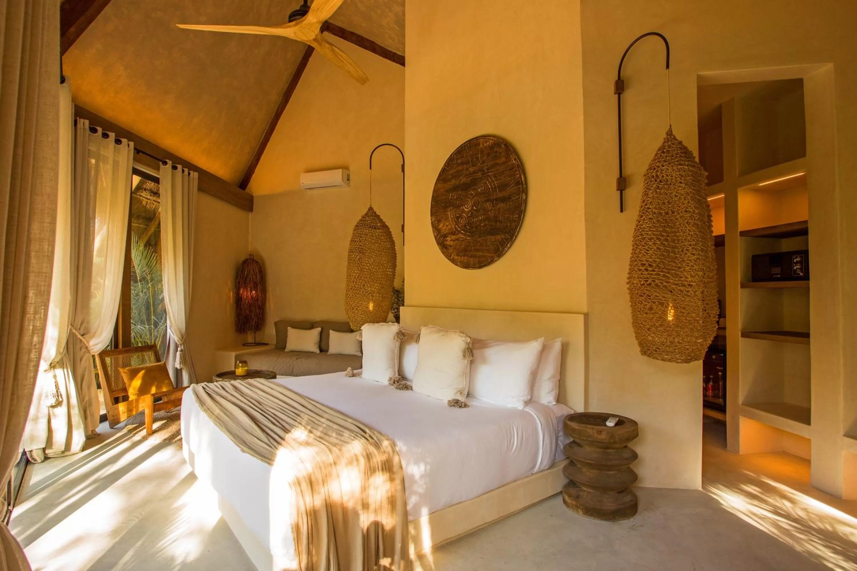 Bed in Hotel Muaré Tulum Wellness and Spa