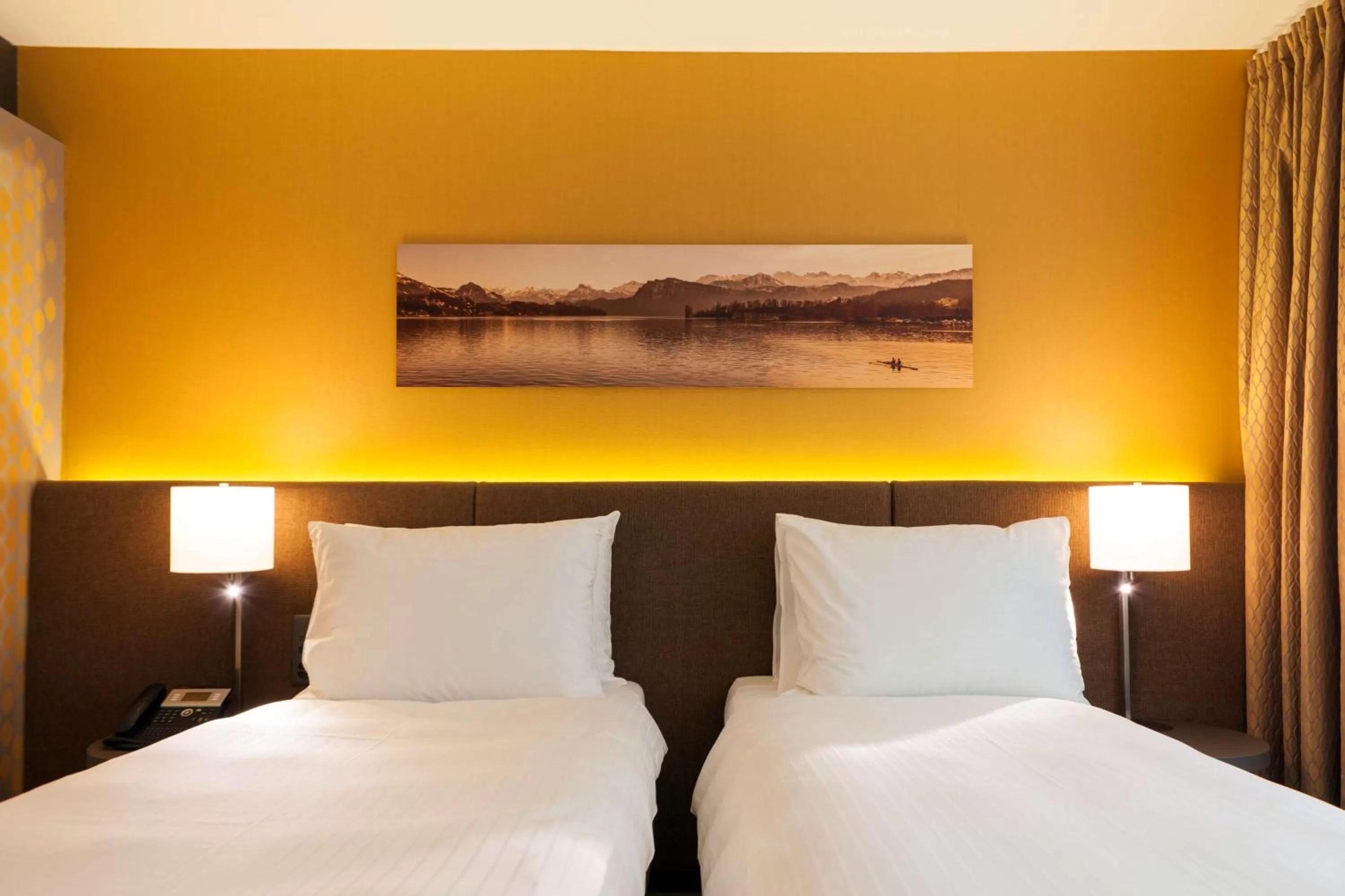 Bedroom, Bed in Radisson Blu Hotel, Lucerne