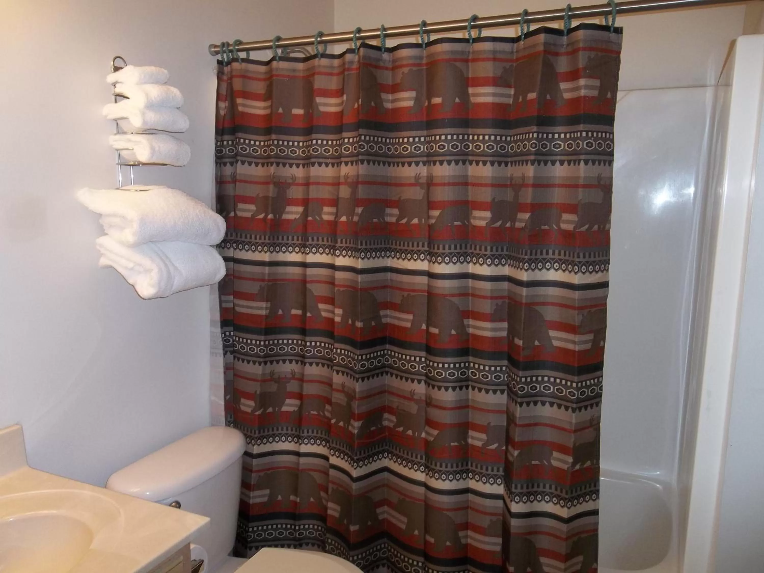 Bathroom in Douglas Inn & Suites, Blue Ridge, GA