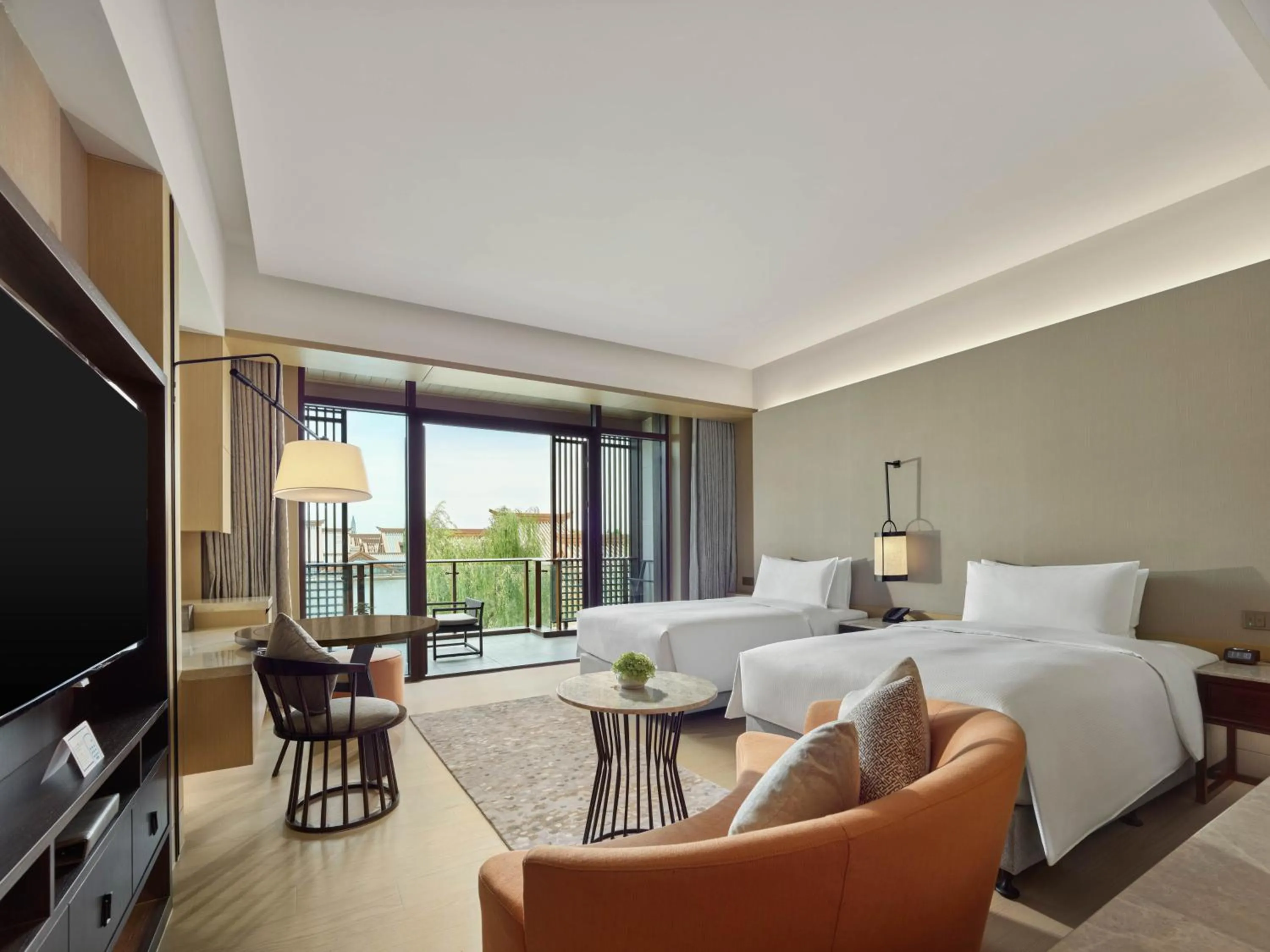 Bedroom, Bed in Hilton Shanghai Songjiang Guangfulin