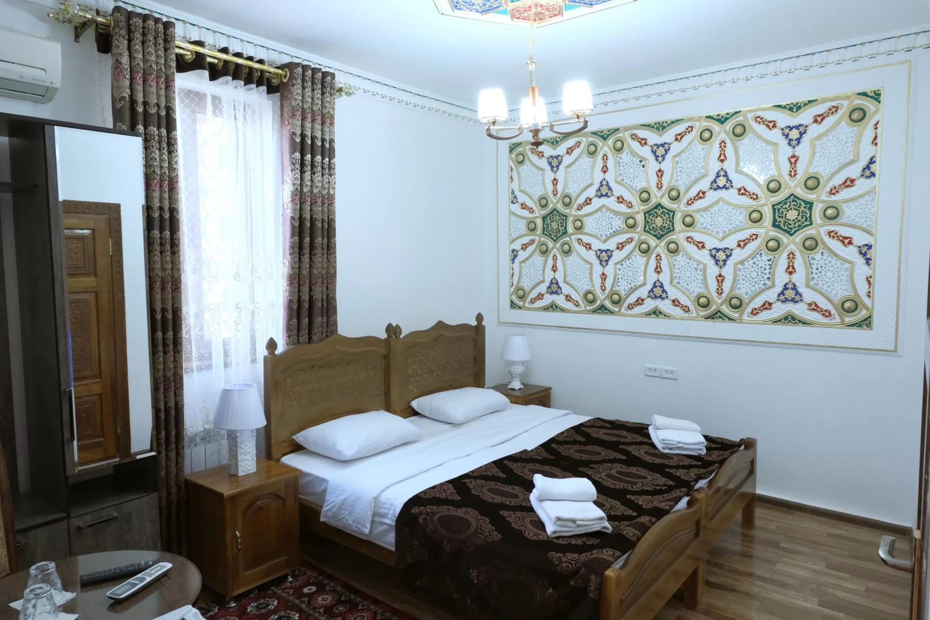 Bed in Bukhara Baraka Boutique Hotel