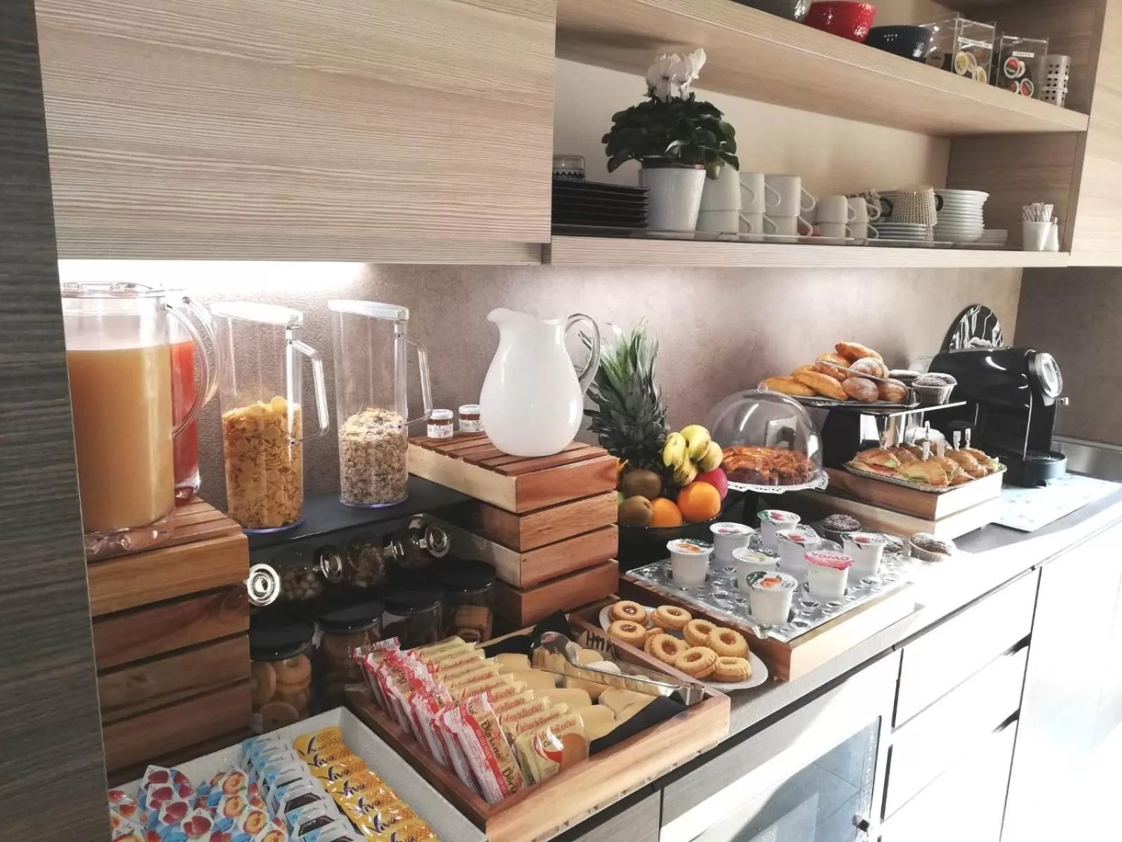 Continental breakfast in B&B Fablas