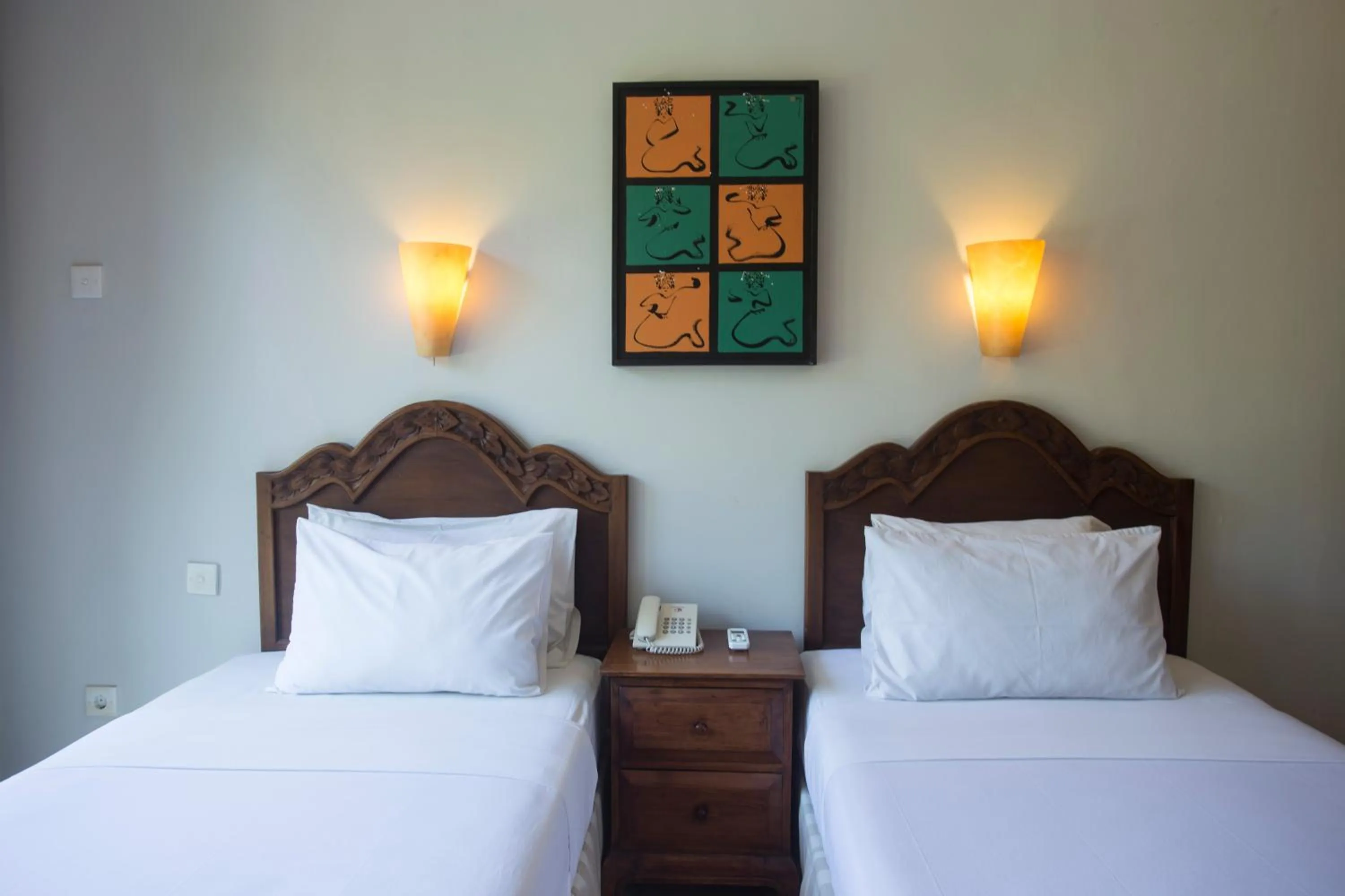 Bed in Anahata Villas and Spa Resort