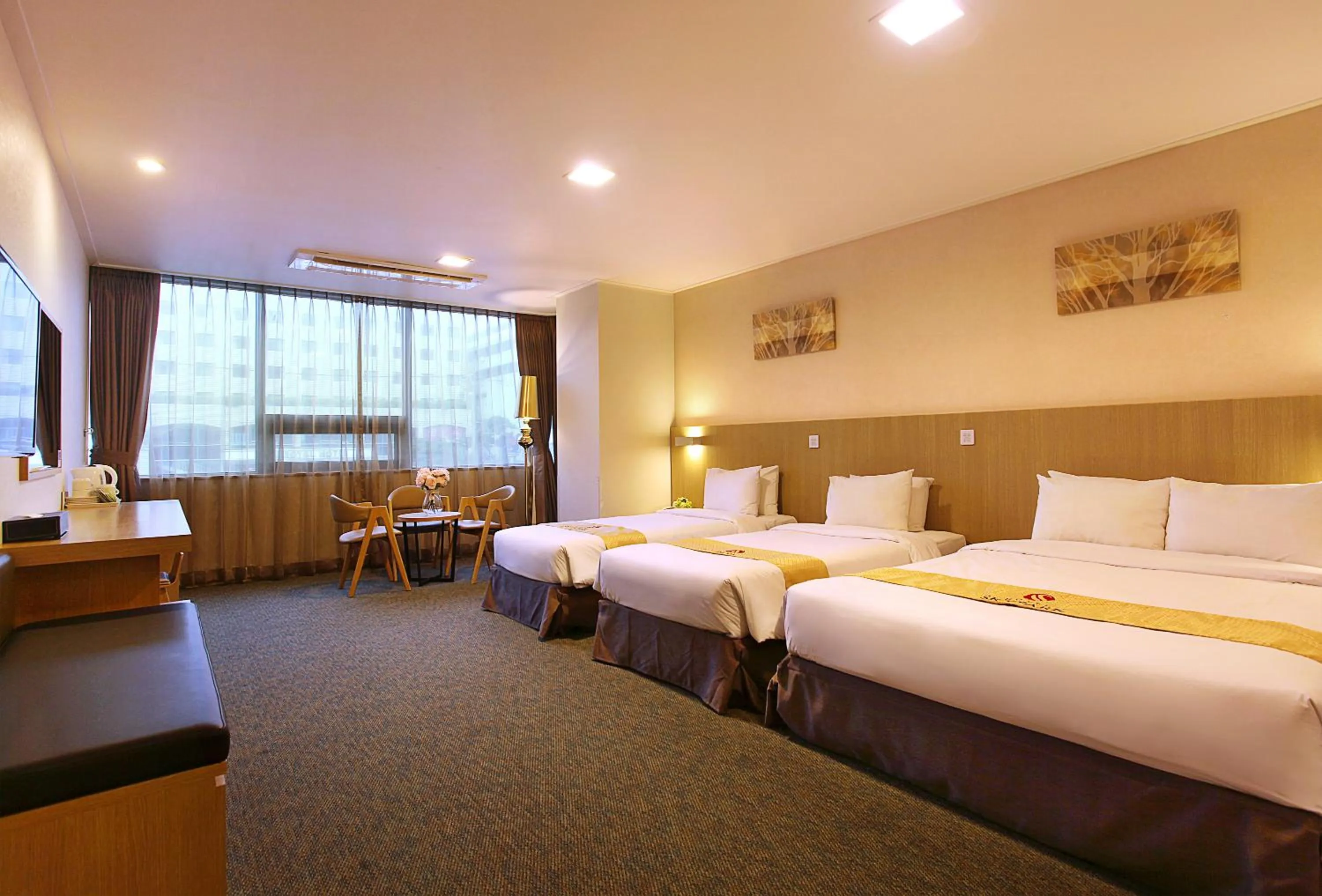 Bed in Hotel Skypark Jeju 1 Newly renovated