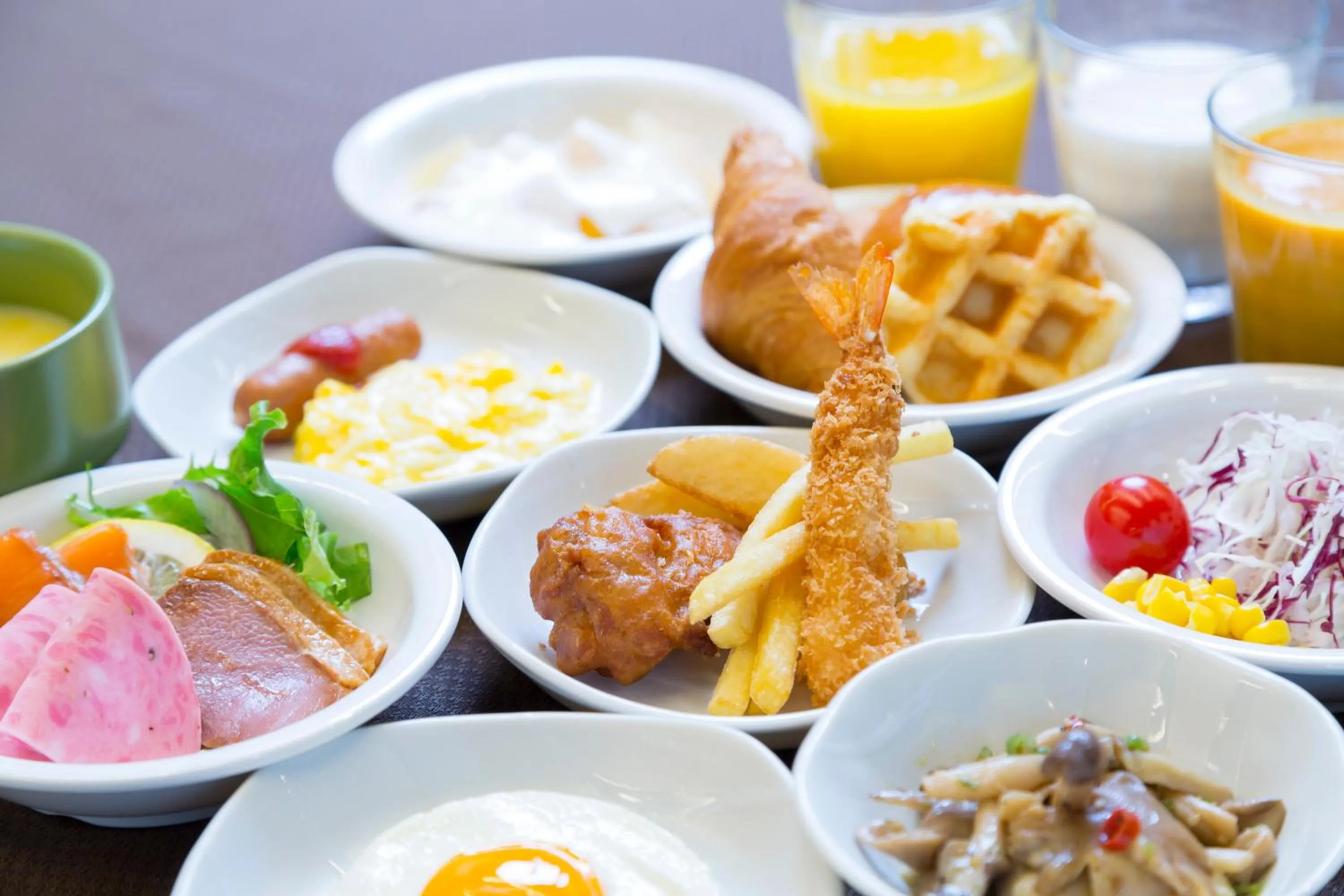 Buffet breakfast in Dormy Inn Premium Tokyo Kodenmacho