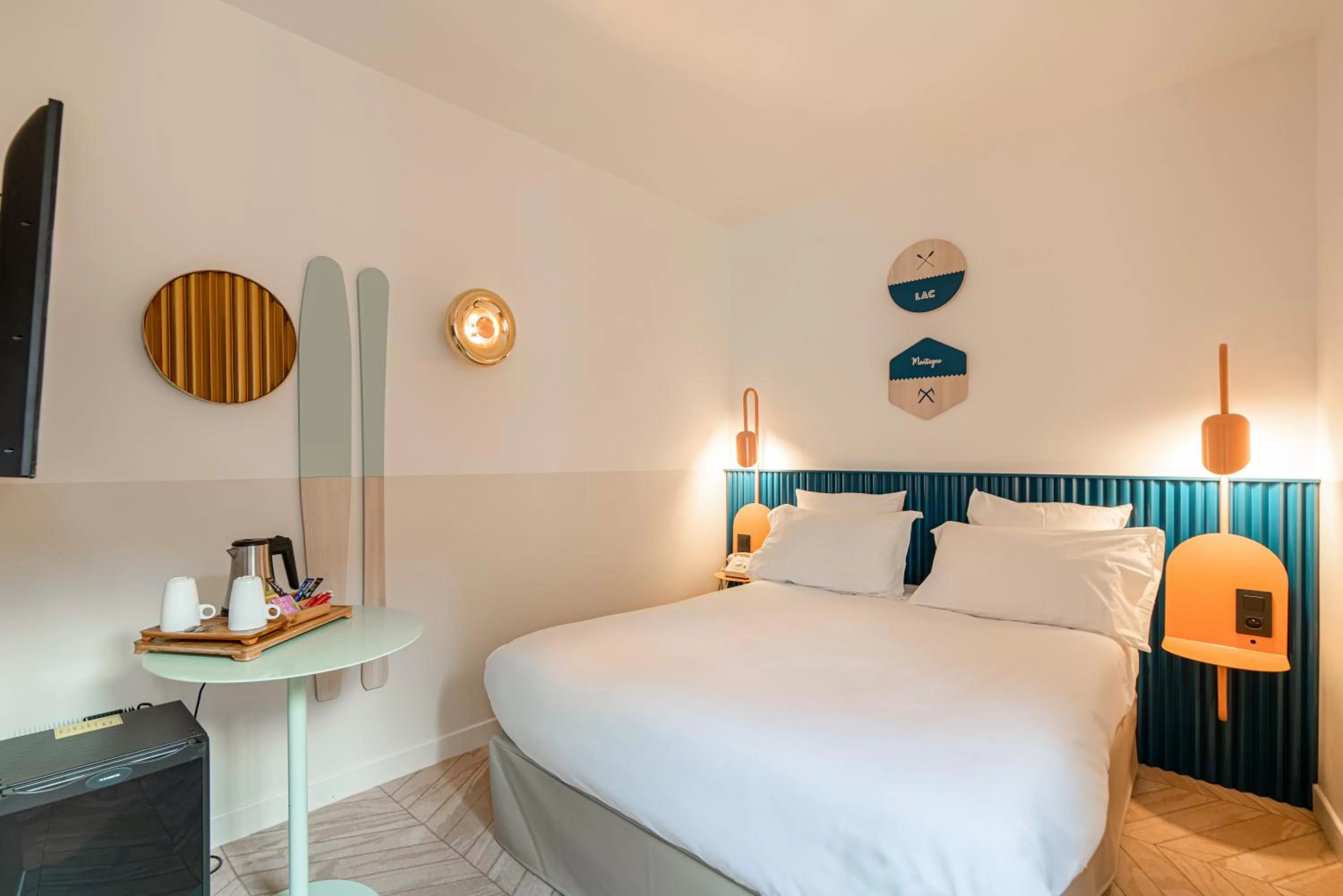 Bed in Hôtel du Palais de l'Isle