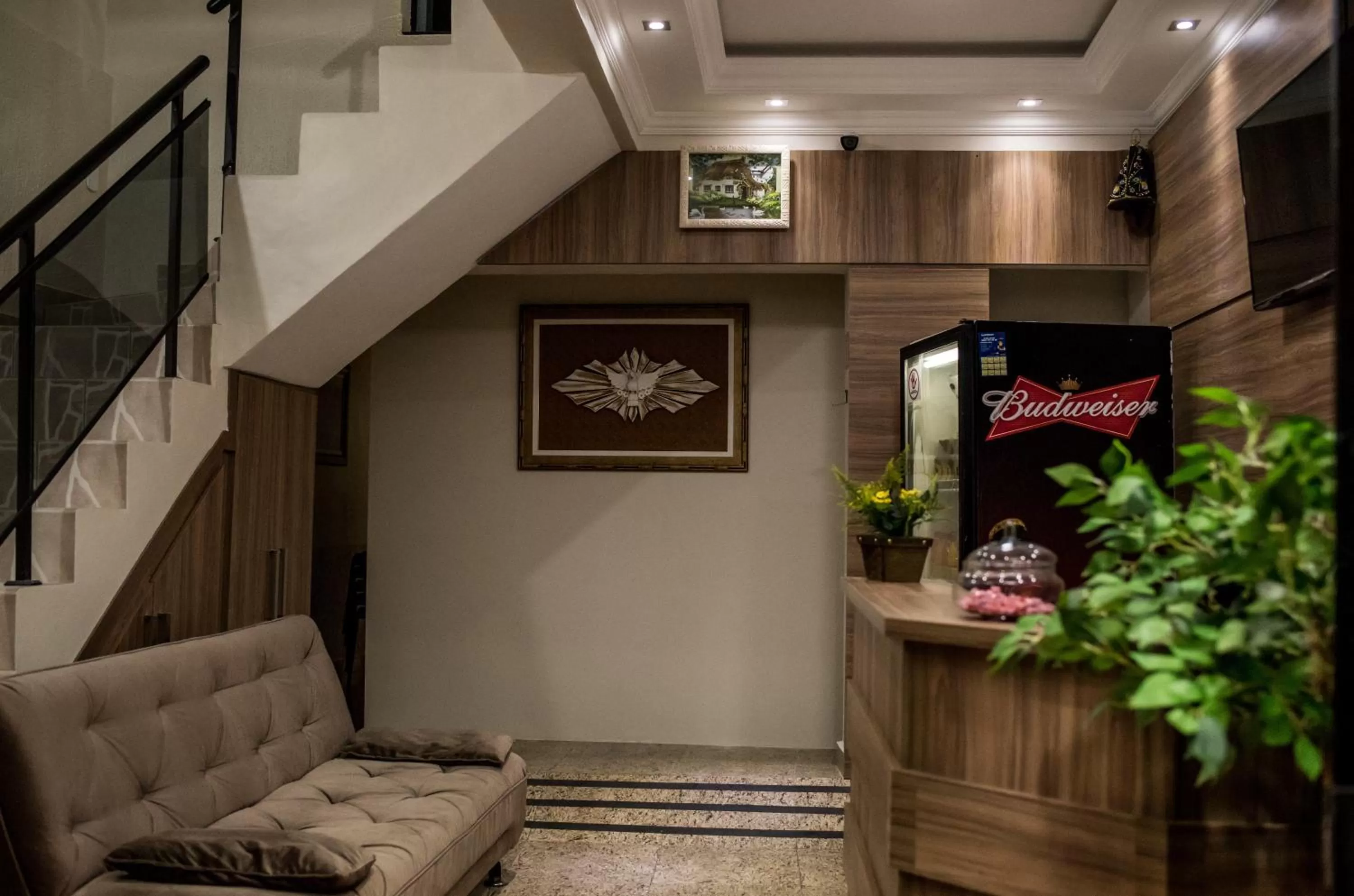 Communal lounge/ TV room, Lobby/Reception in Pousada Rabake