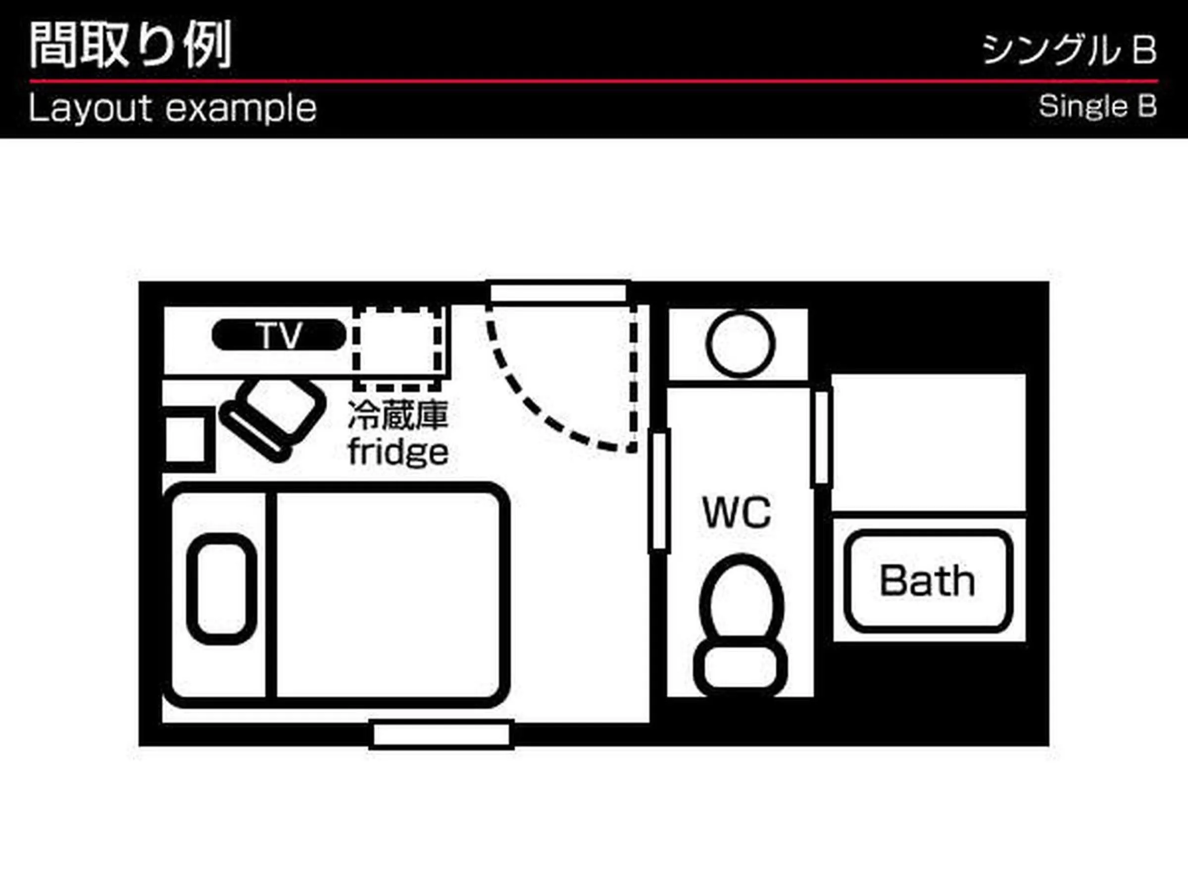 Floor plan in Green Rich Hotel Kyoto Station South (Artificial hot spring Futamata Yunohana)