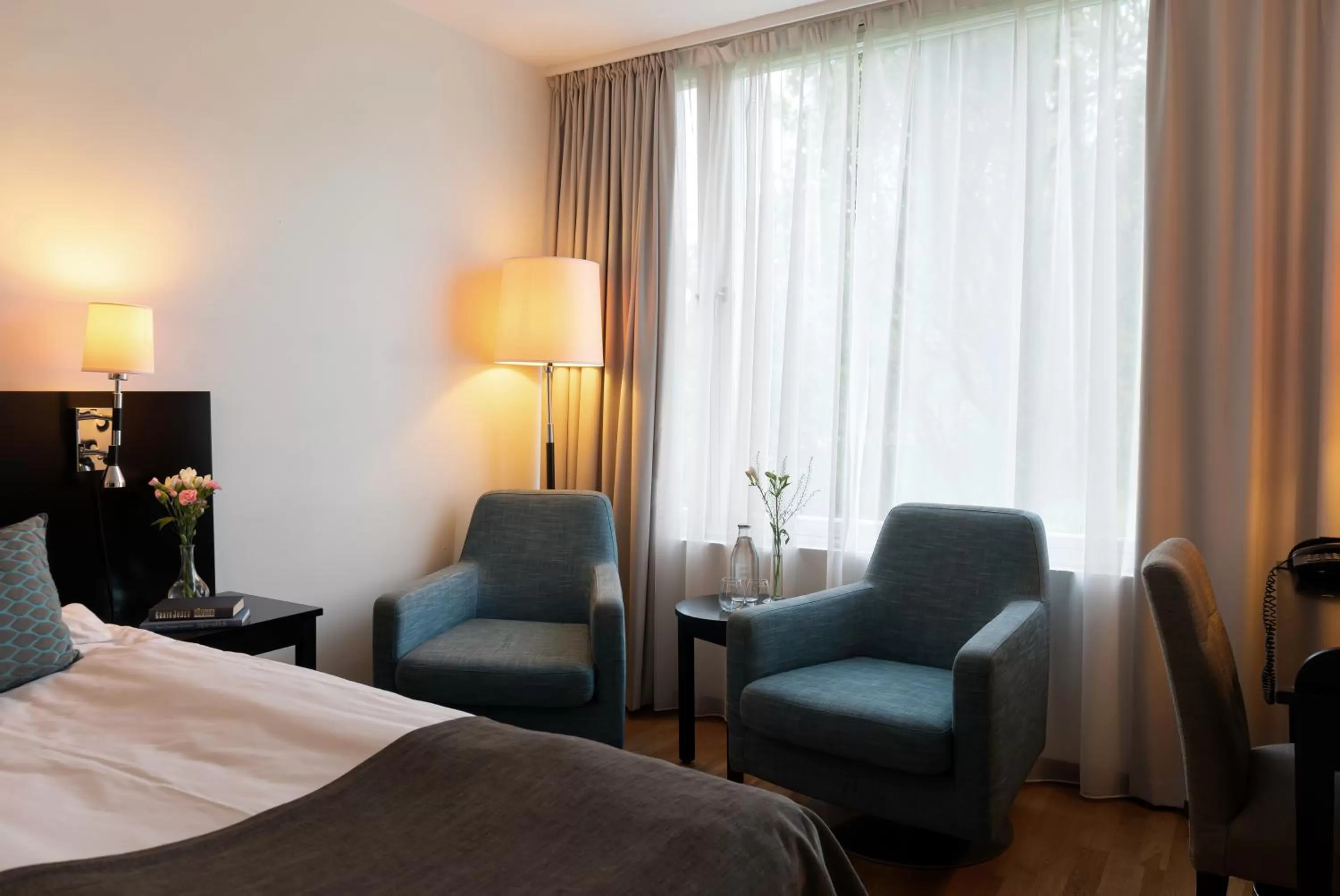 Seating area, Bed in Elite Stadshotellet Västerås