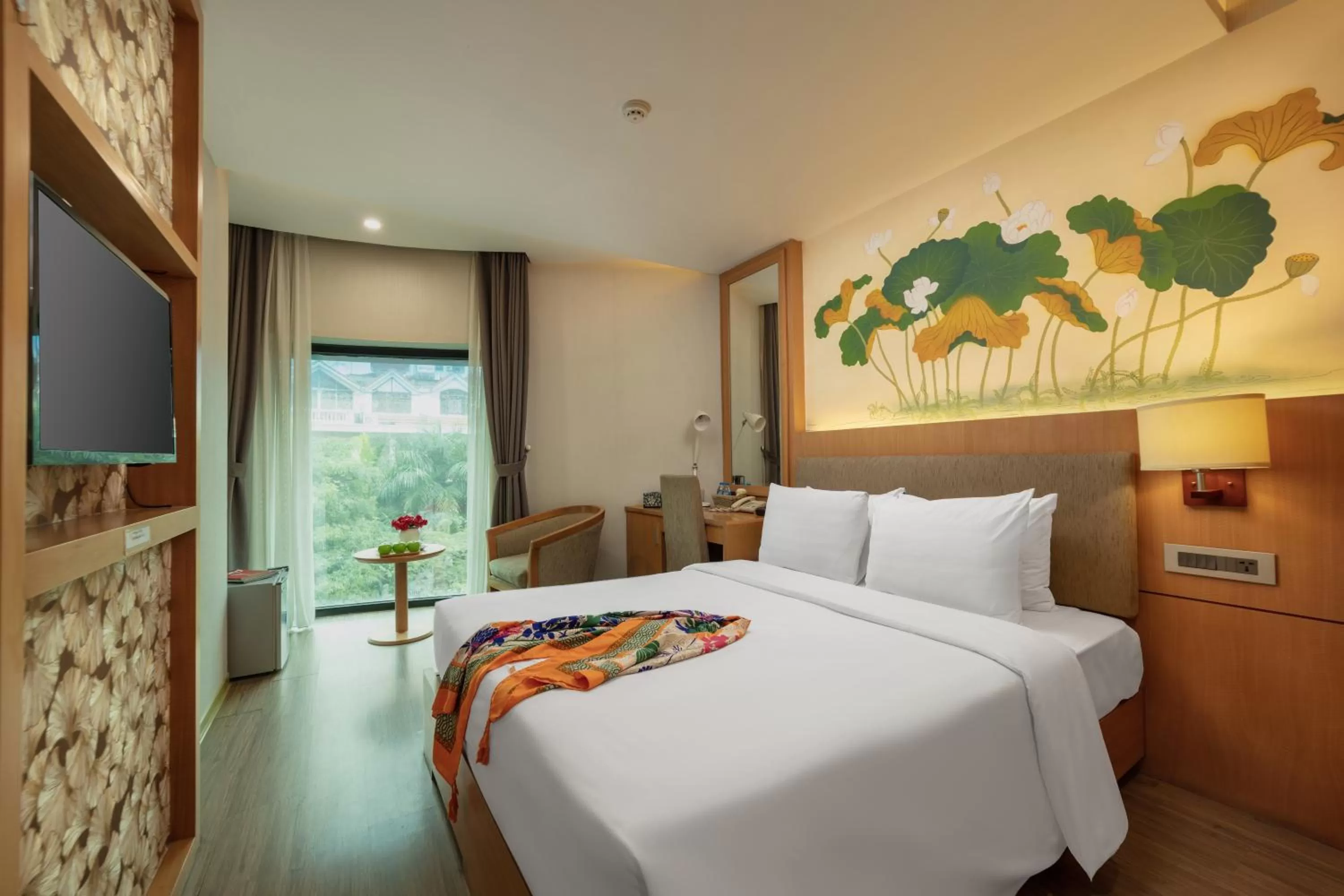 Bed in HALO HANOI HOTEL