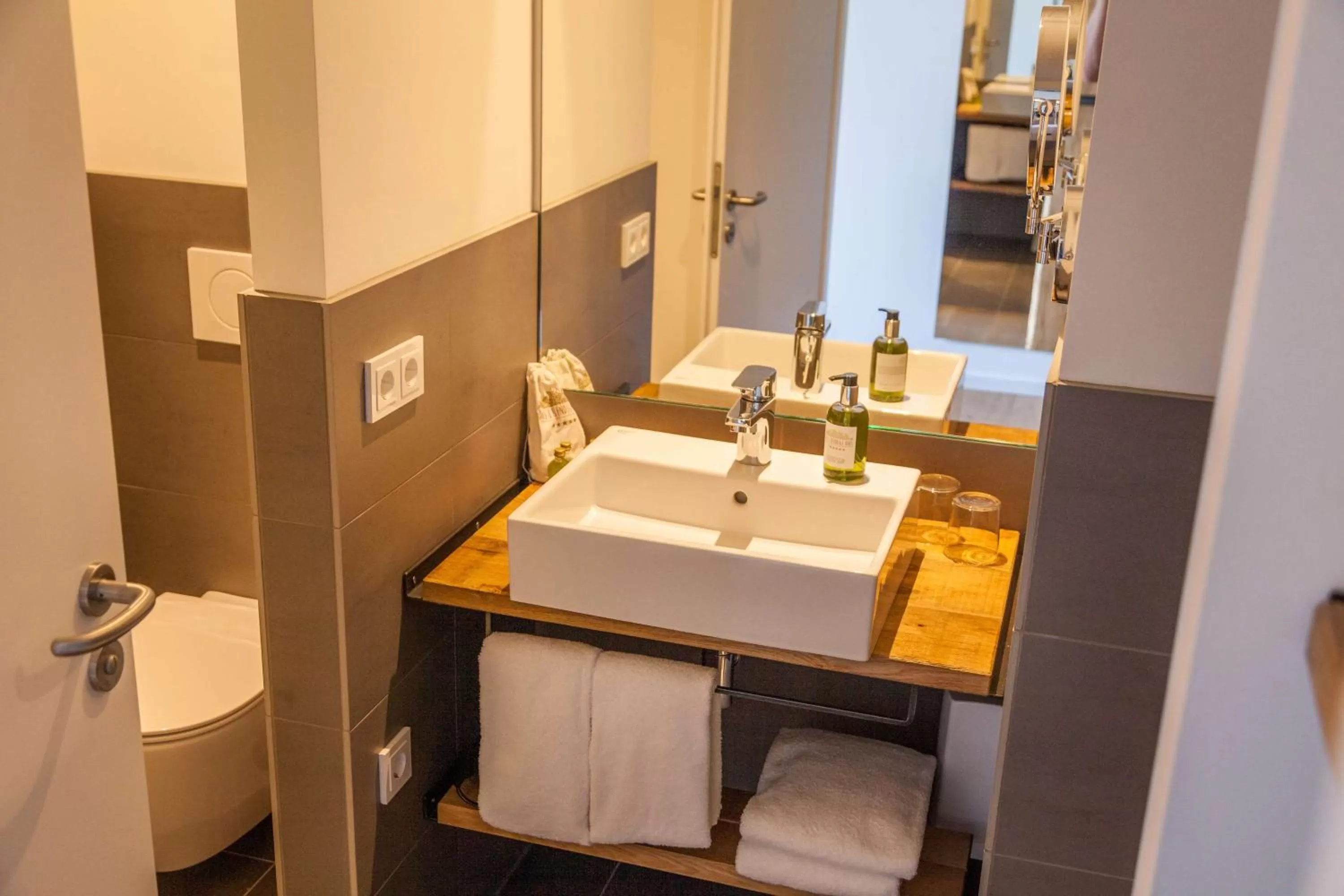 Bathroom in Staycity Aparthotels Leipzig City Centre