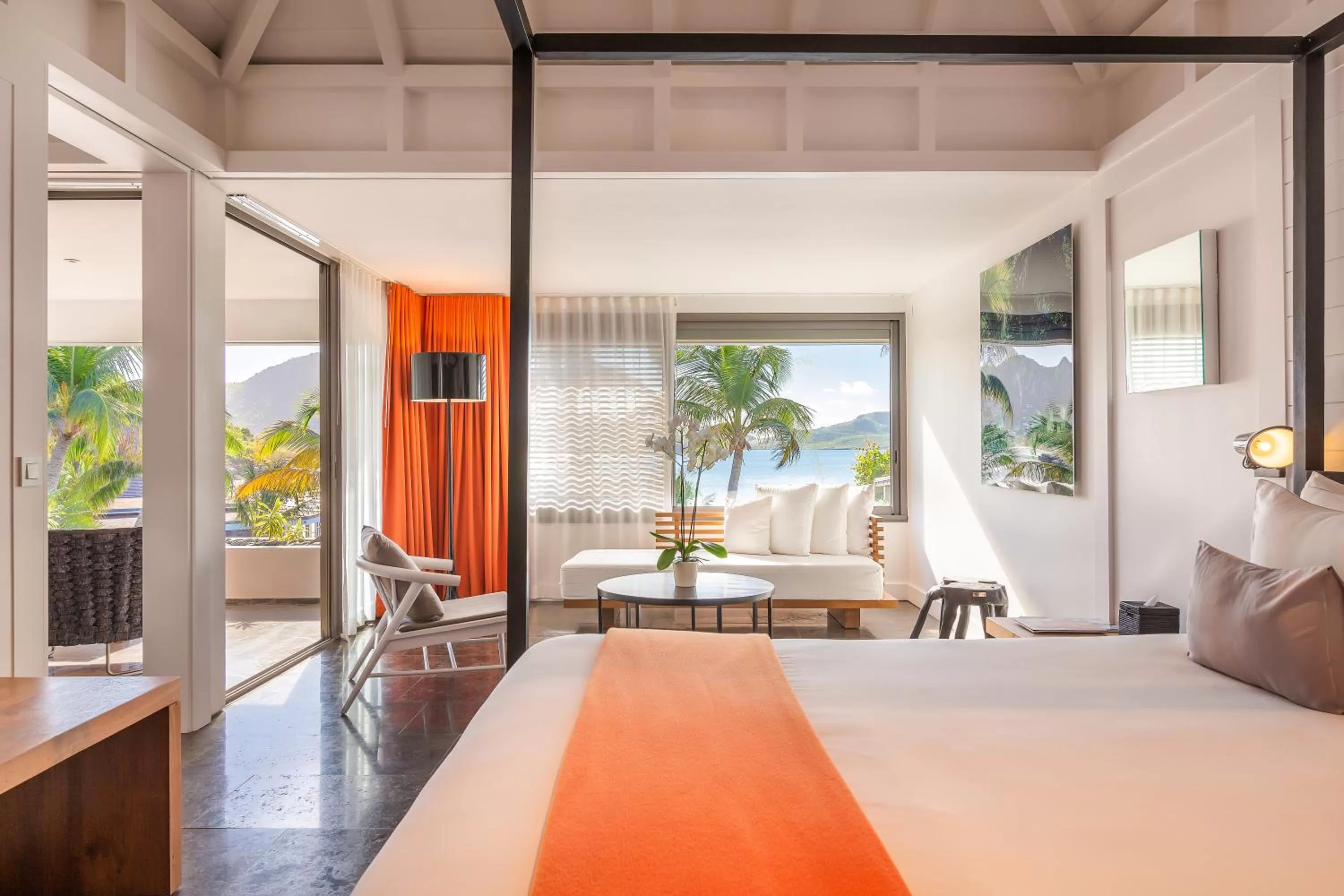 Bed in Hotel Christopher Saint Barth