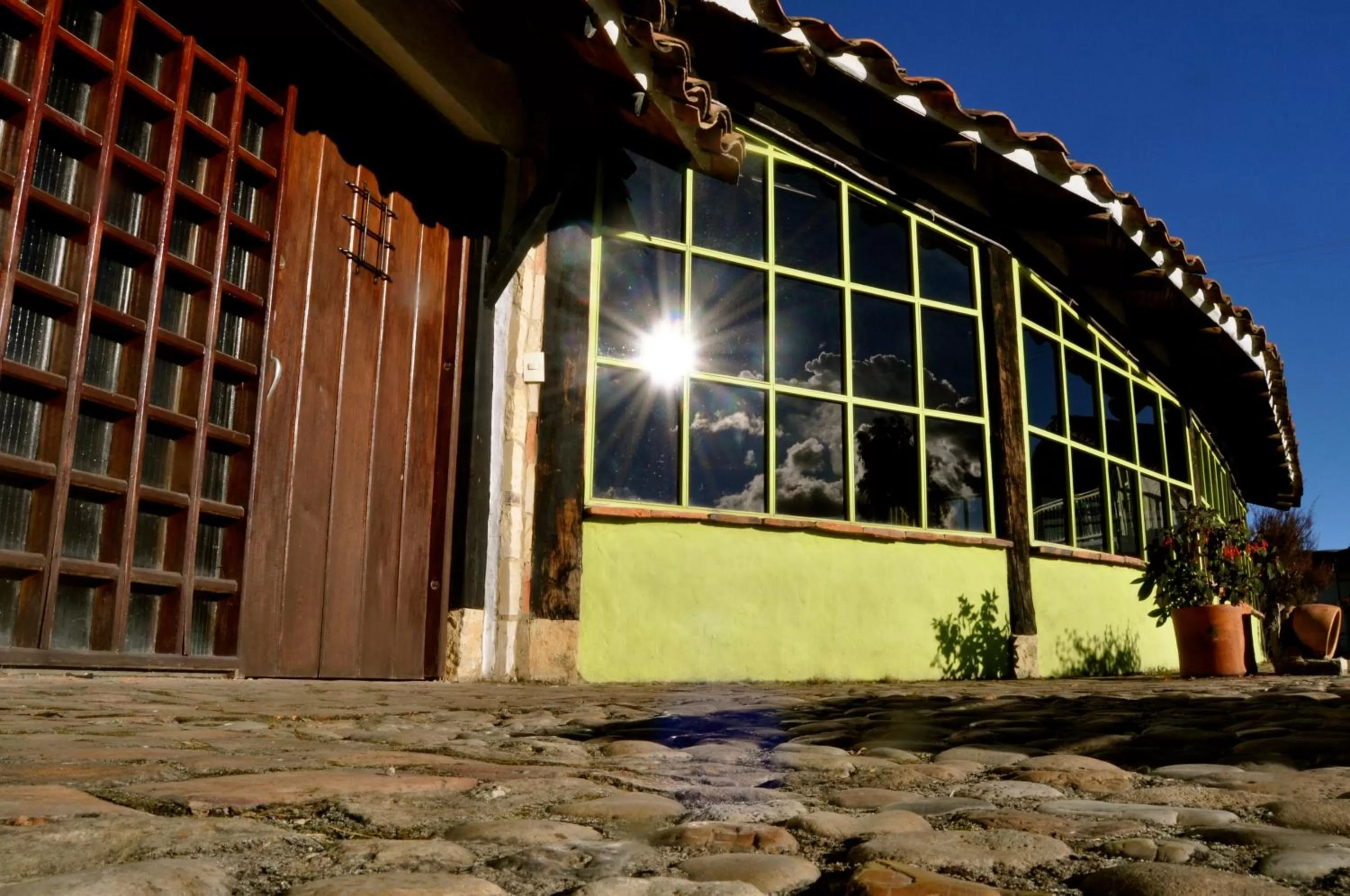 Facade/entrance in Posada Cafe La Huerta