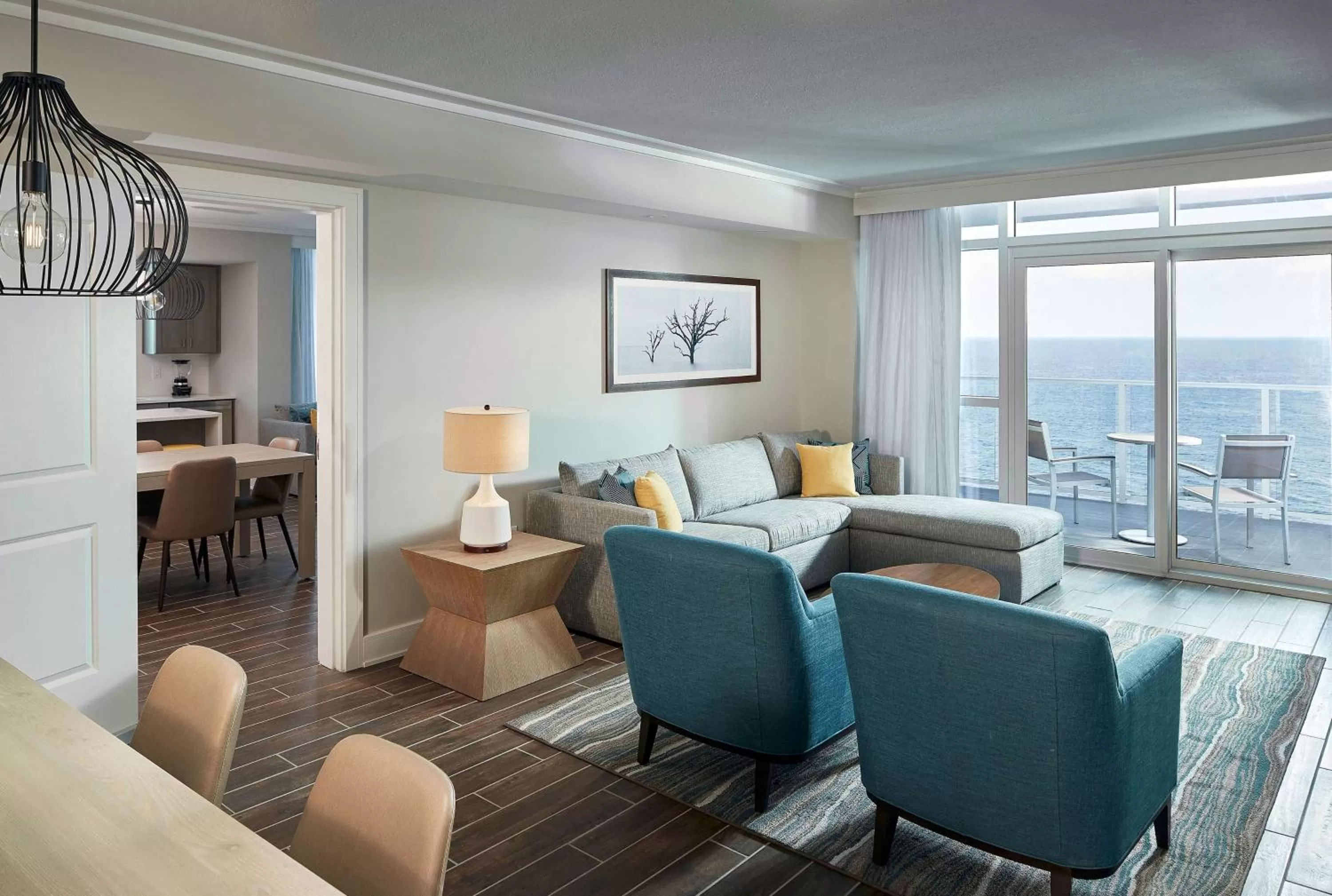 Living room in Hilton Grand Vacations Club Ocean Enclave Myrtle Beach