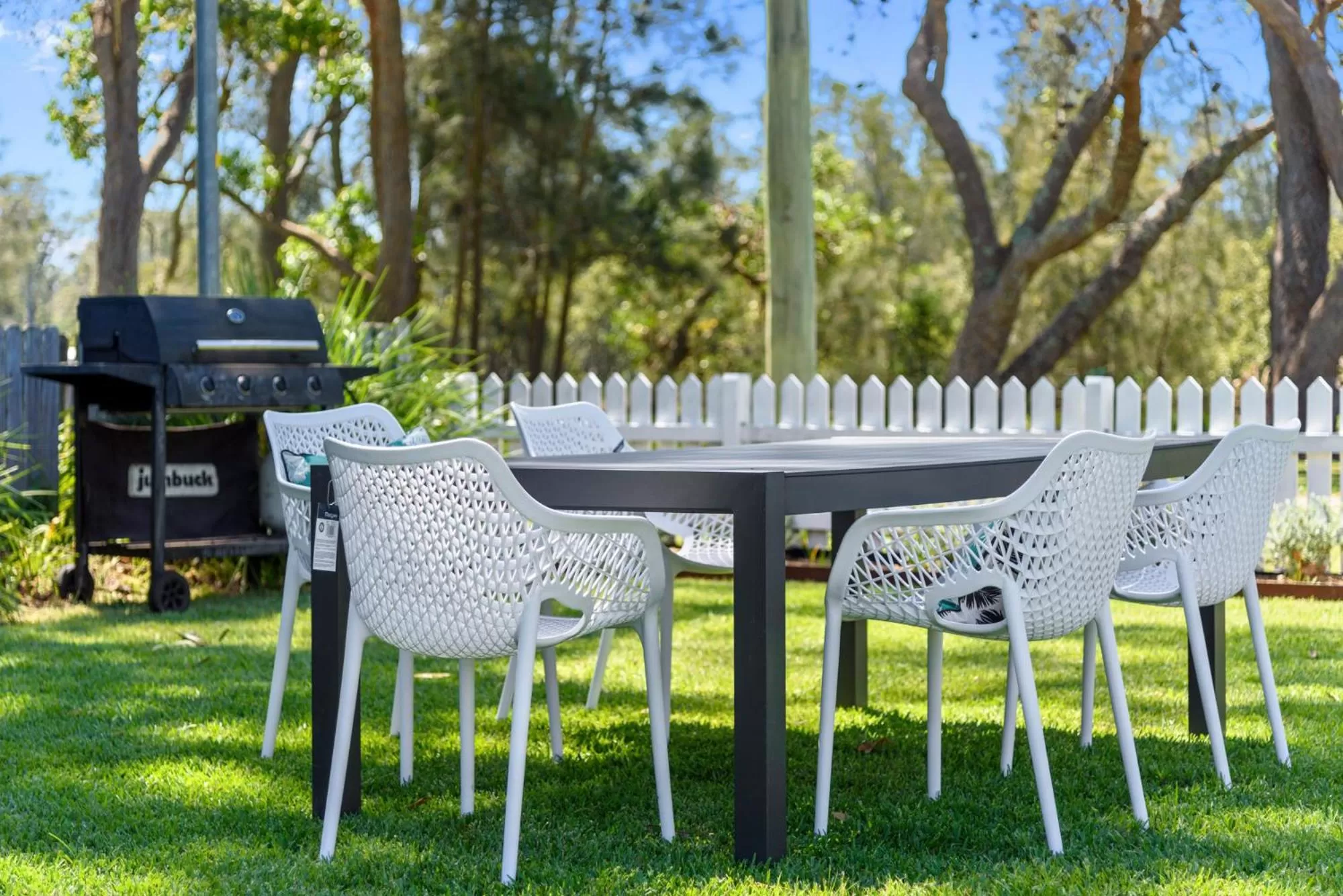 BBQ facilities in Calm Waters Waterfront Cottages