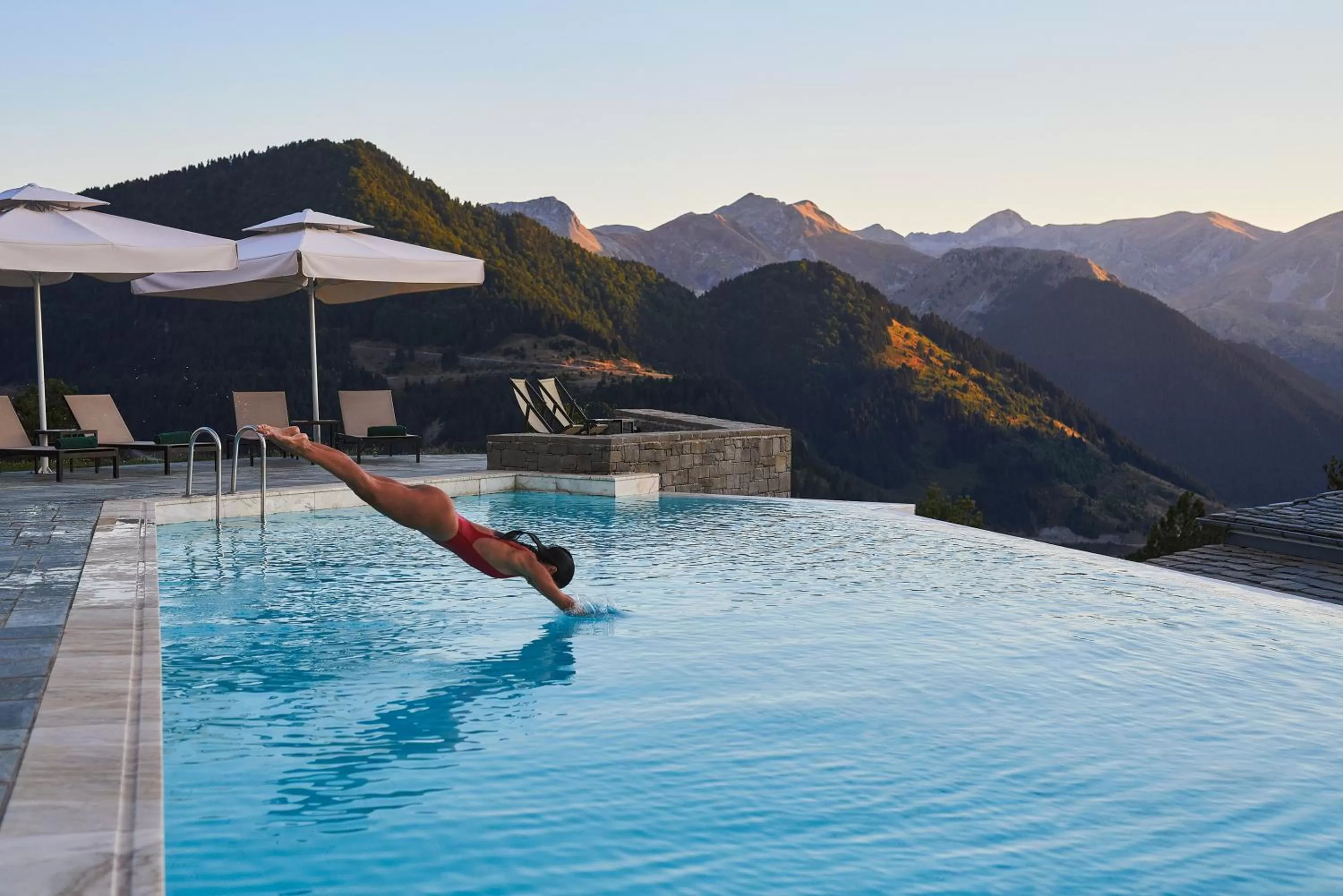 Swimming pool in Grand Forest Metsovo - Leading Hotels of the World