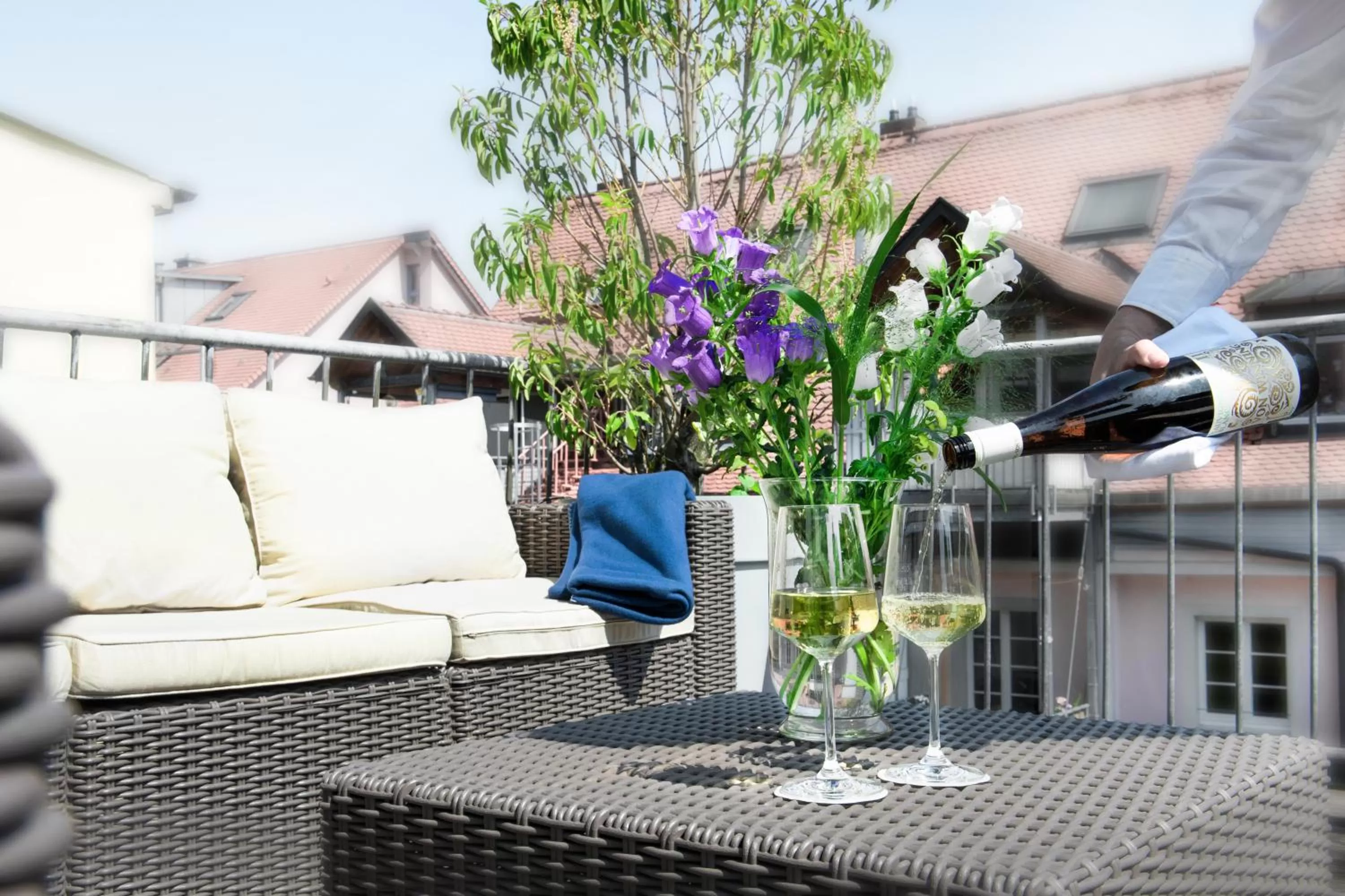 Balcony/Terrace in Romantik Hotel Barbarossa