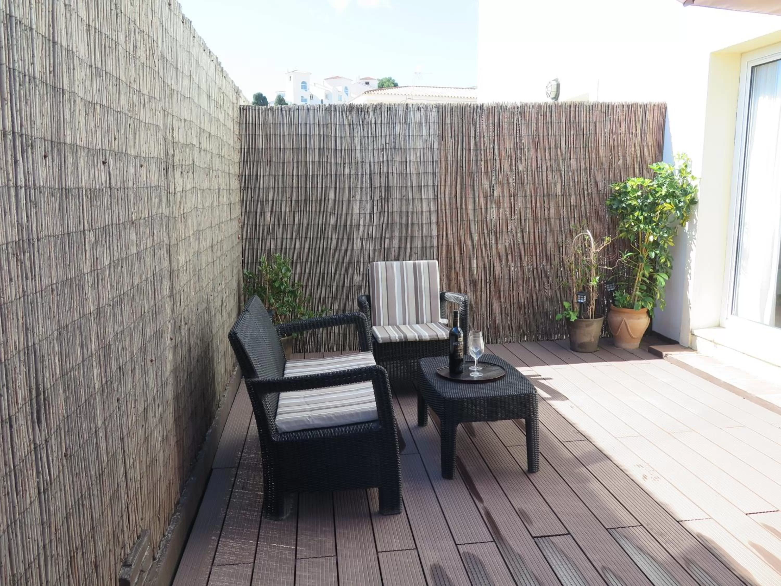 Balcony/Terrace in La Luna Blanca