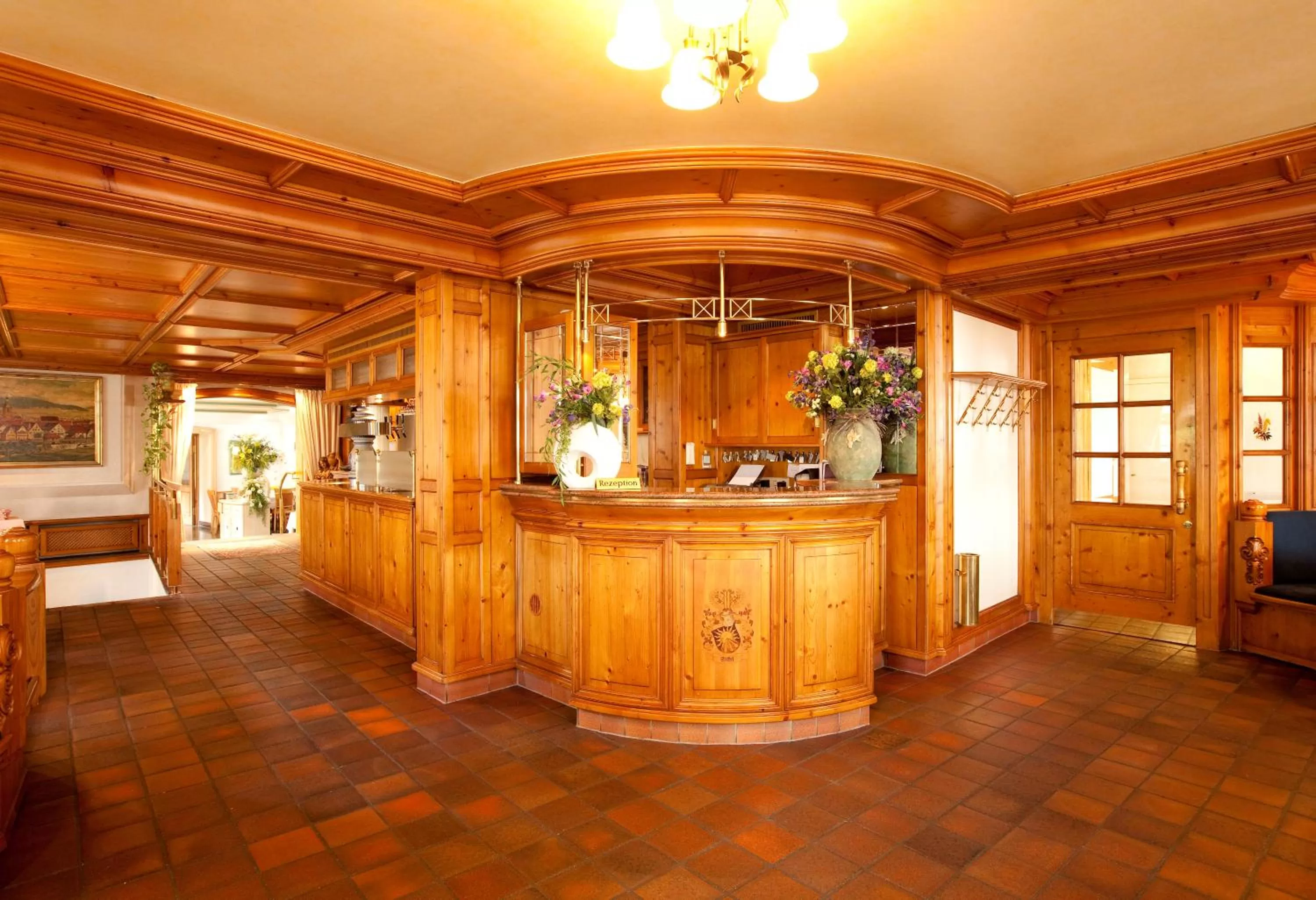 Lobby or reception in Hotel Adler