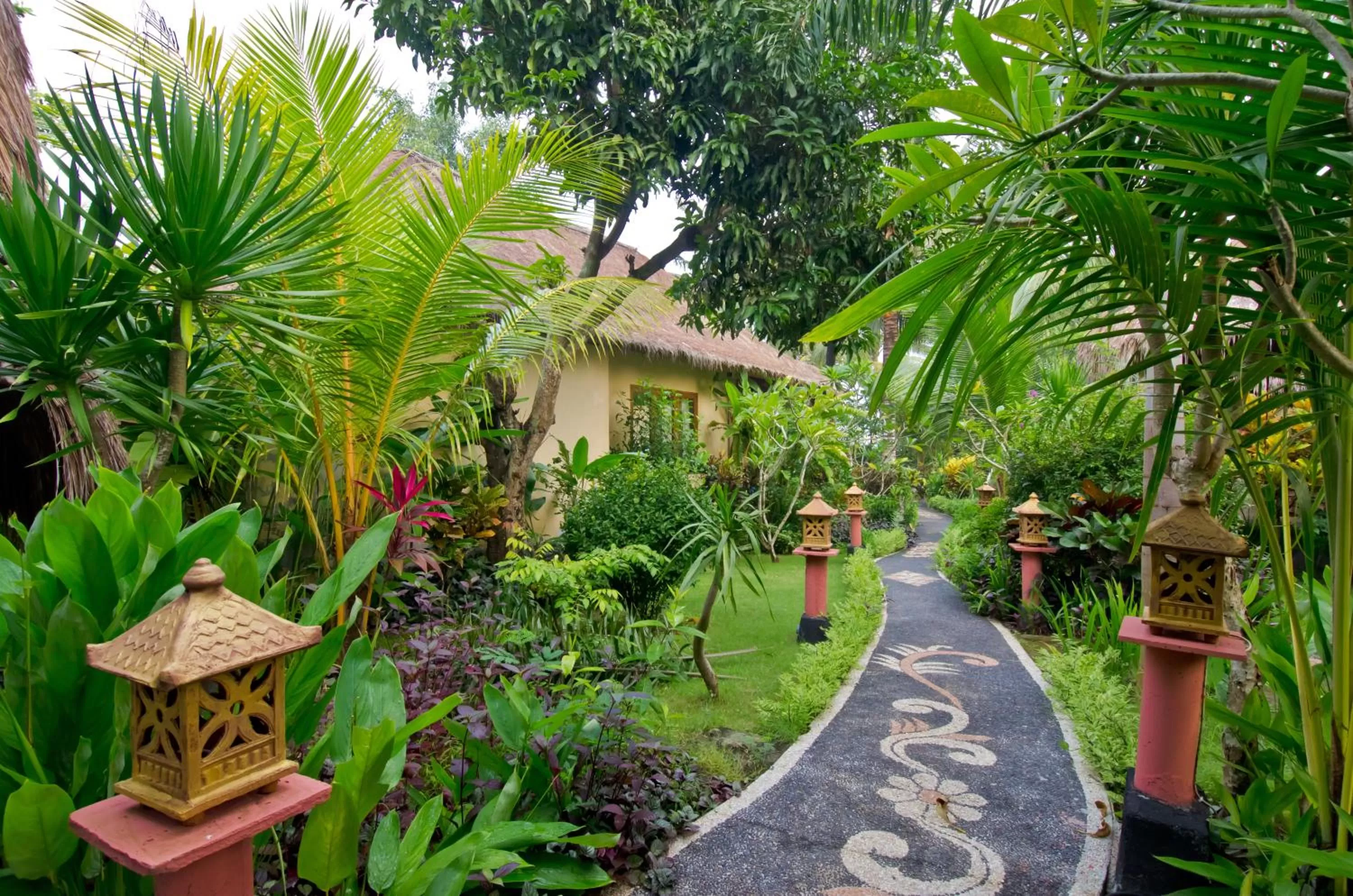 Garden in Mushroom Beach Bungalows