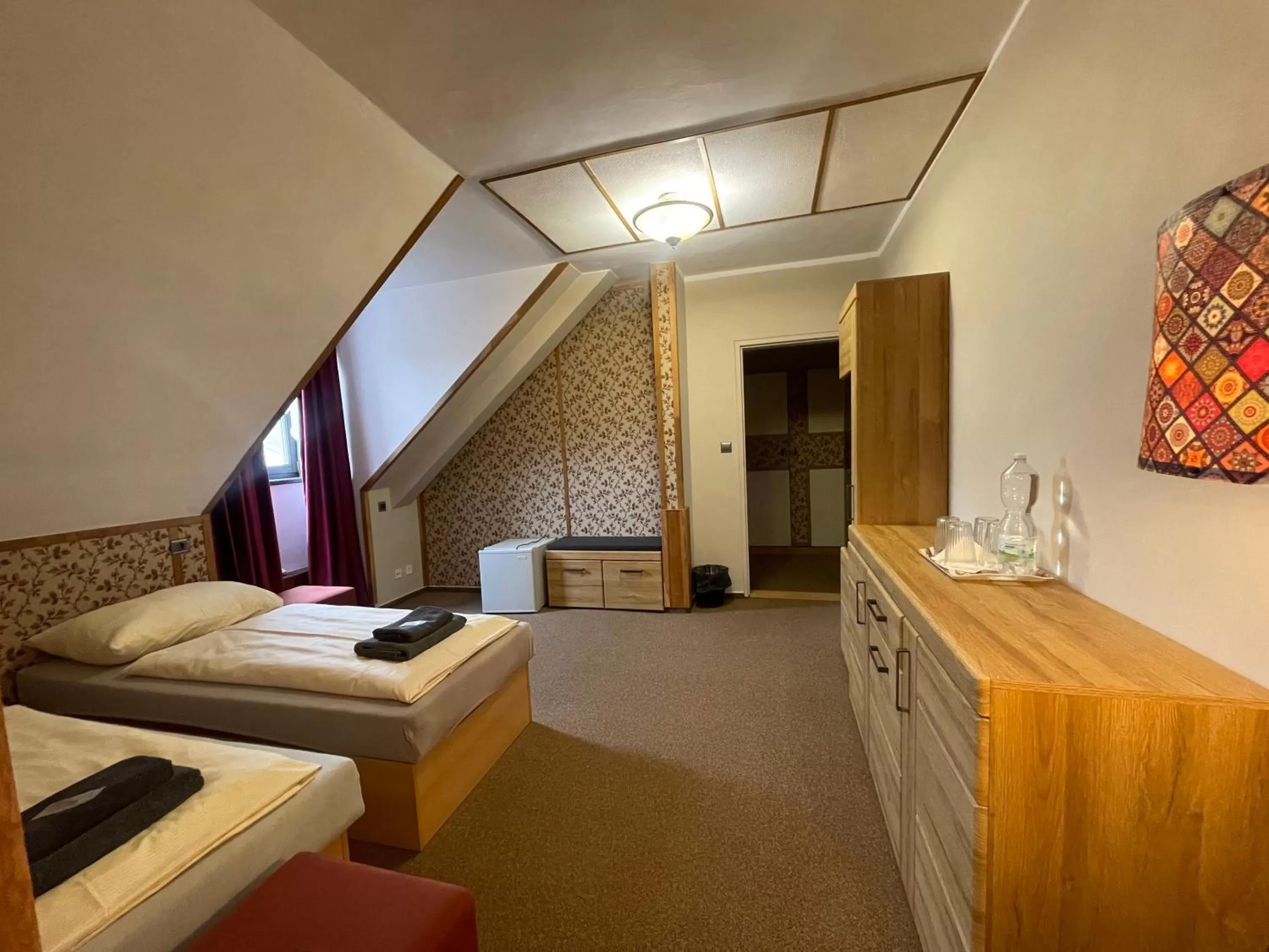 Bed in Hotel Veveří