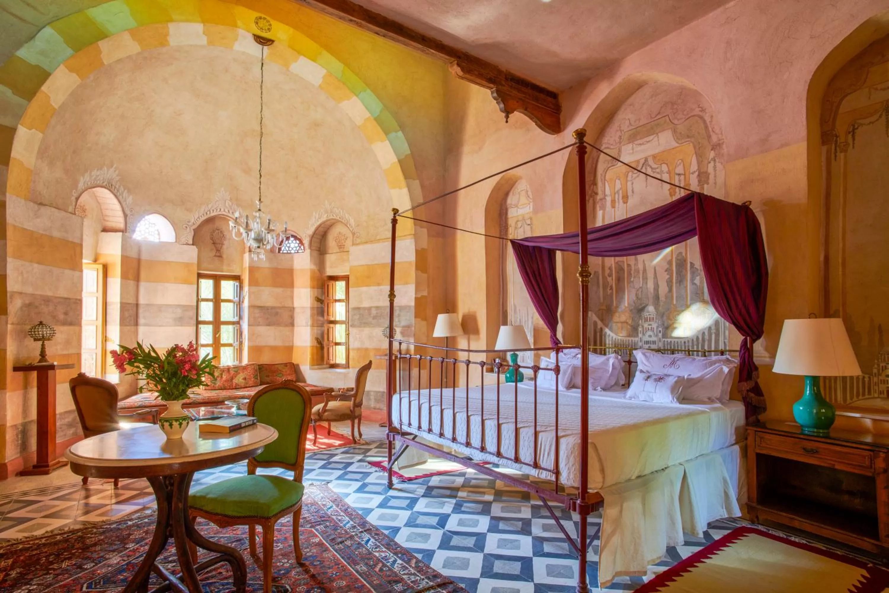 Bedroom, Bed in Al Moudira Hotel