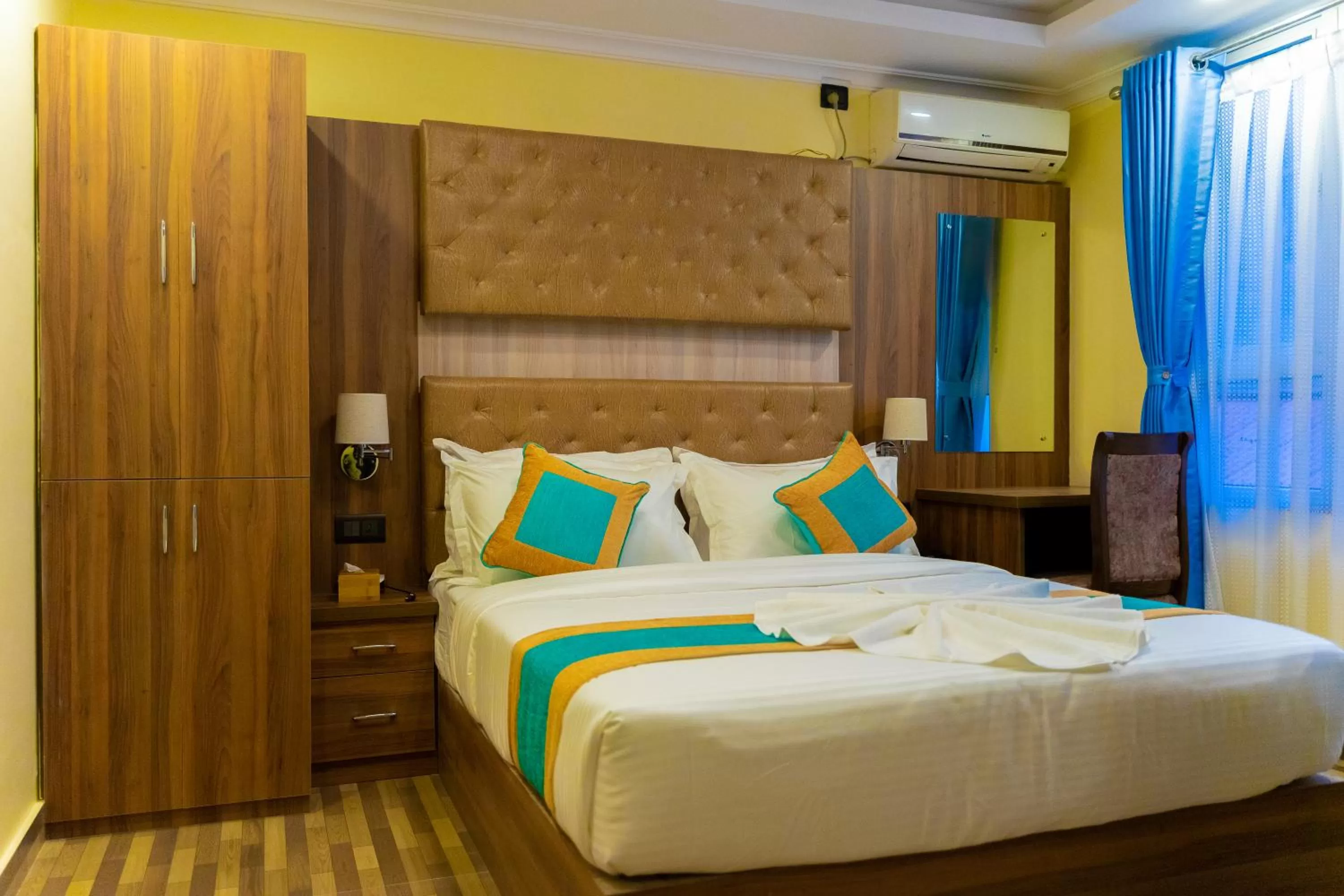 Bed in Grand Yak Boutique Hotel