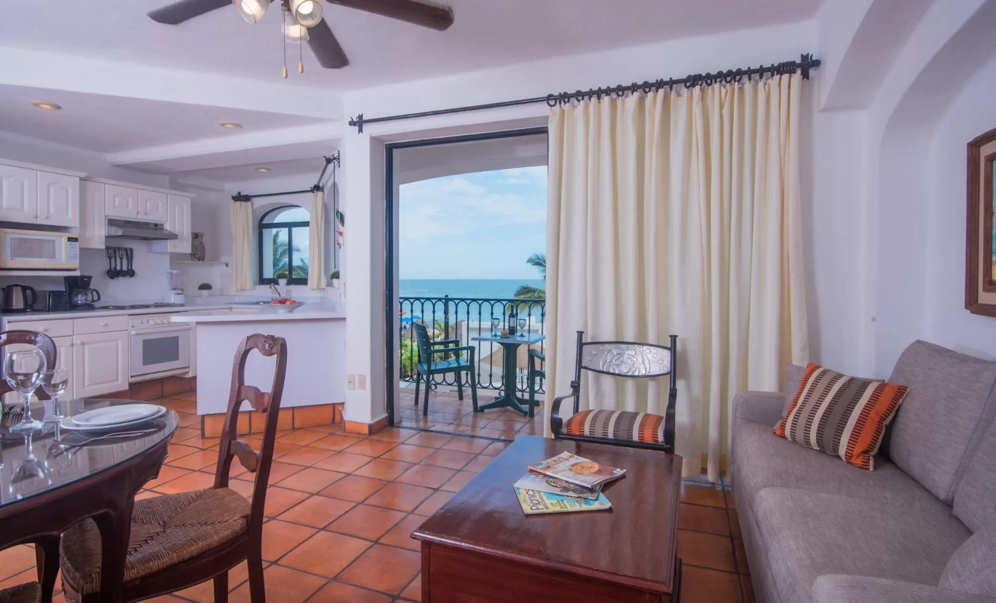Living room in One Beach Street Zona Romantica Puerto Vallarta