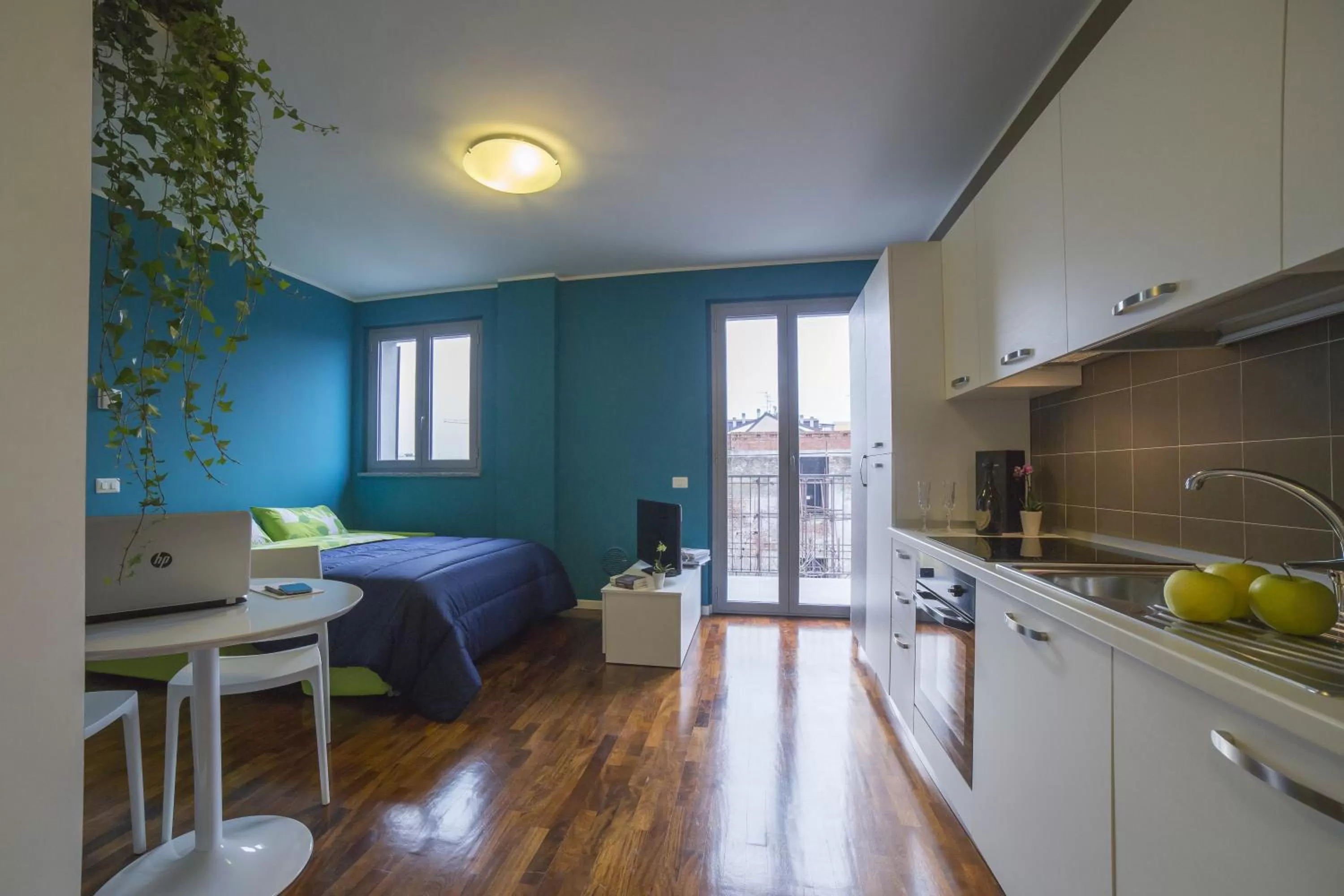 Kitchen or kitchenette, Bed in Dreams Hotel Residenza Pianell 10