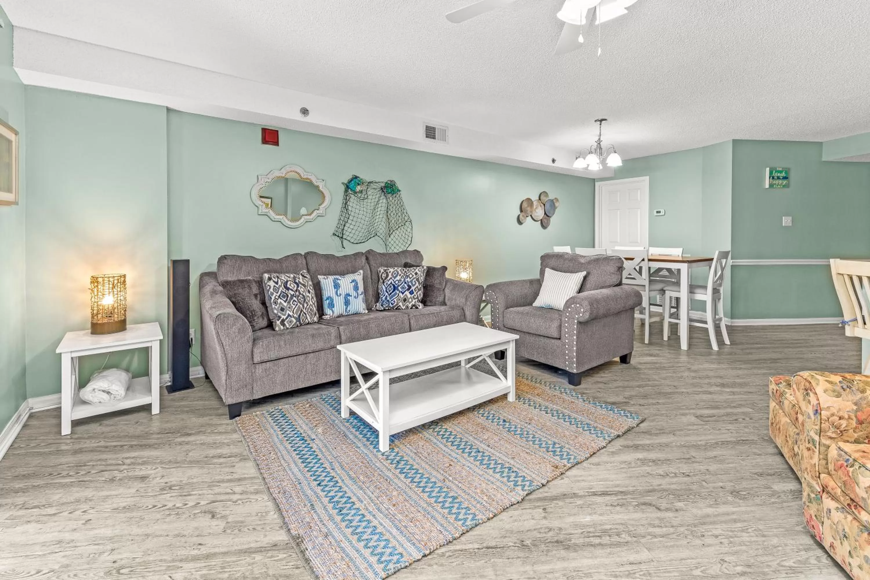 Living room in Tradewinds Unit 406