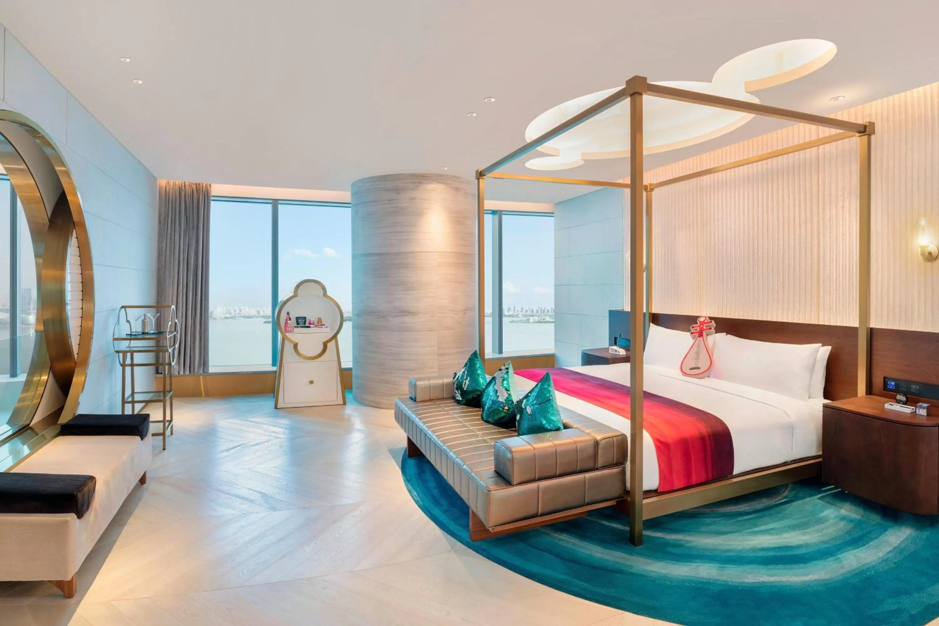 Photo of the whole room, Bed in W Suzhou - Jinji Lake