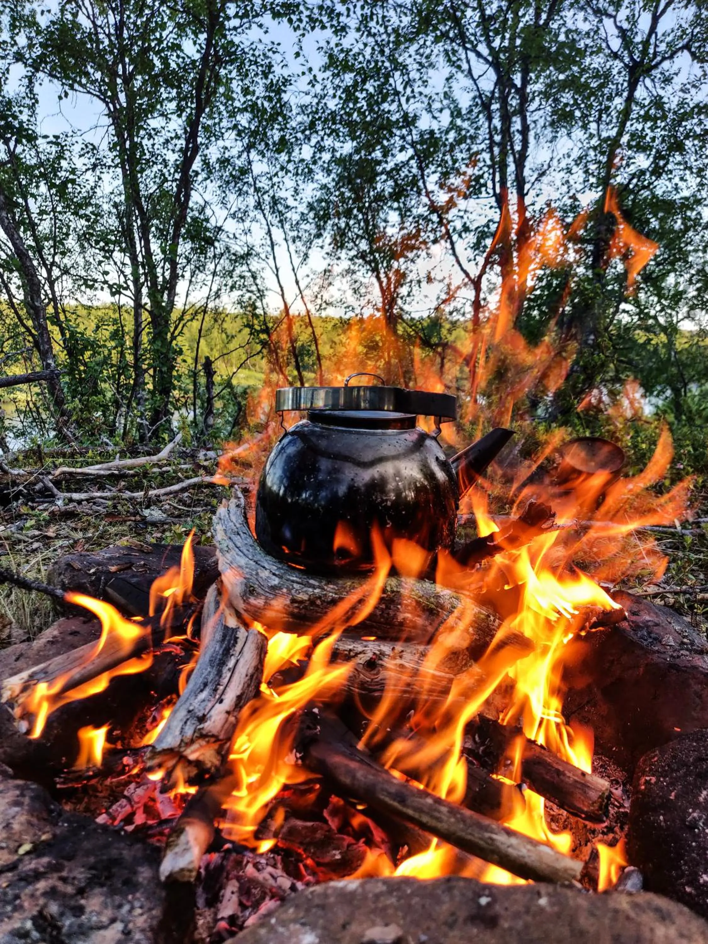 Hiking in Aurora Village Ivalo