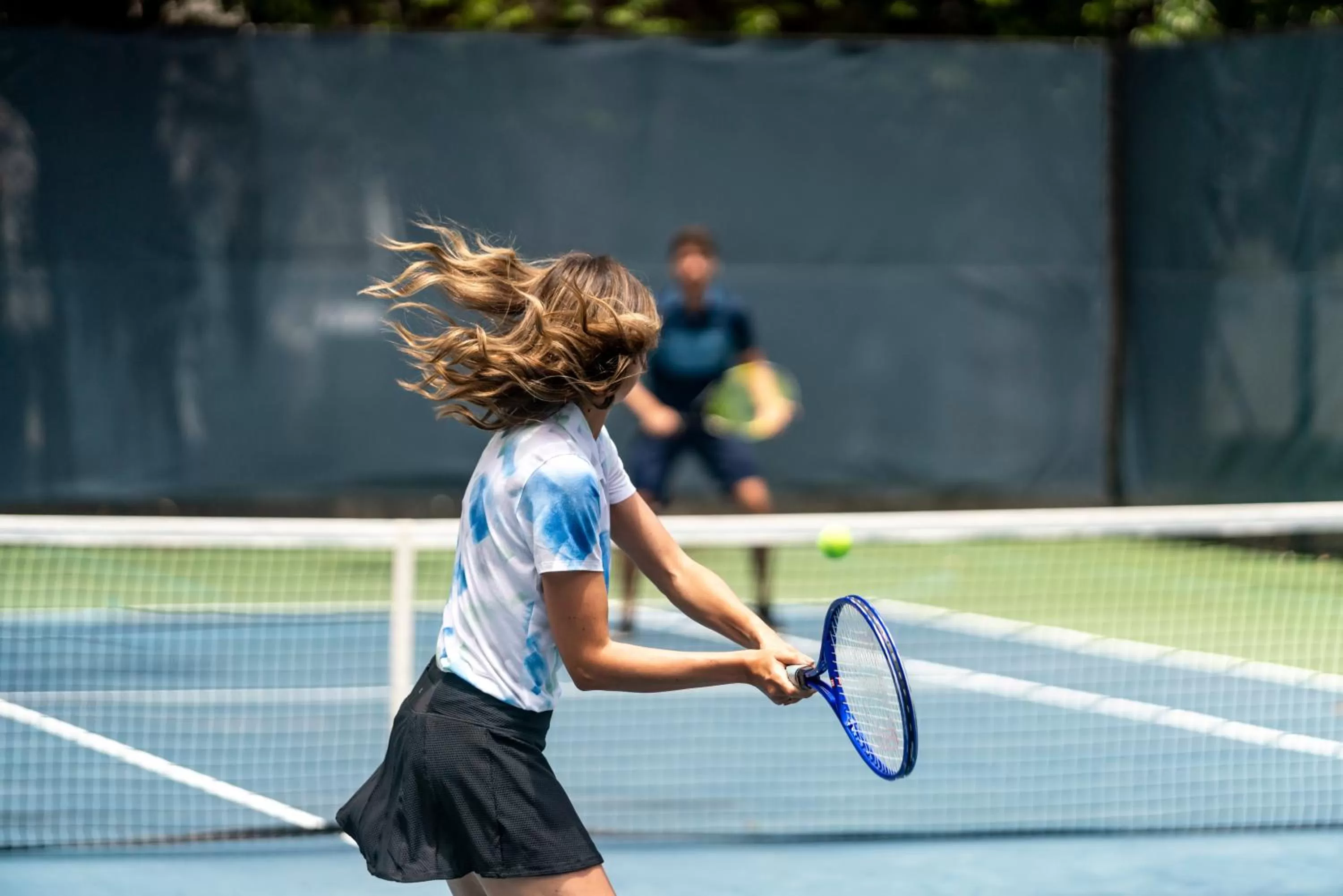 Tennis court in Fairmont El San Juan Hotel