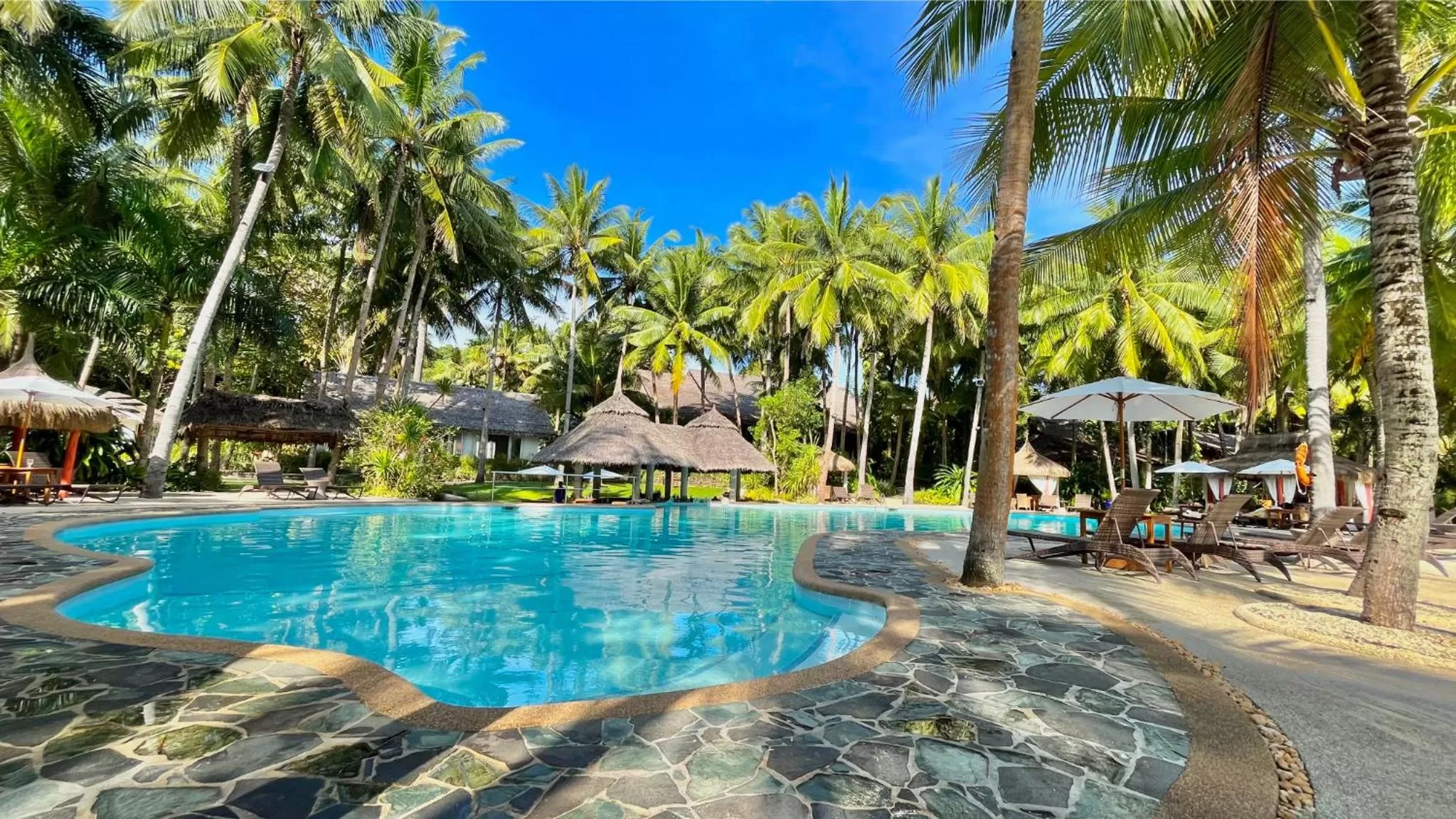 Swimming pool in Coco Grove Beach Resort, Siquijor Island