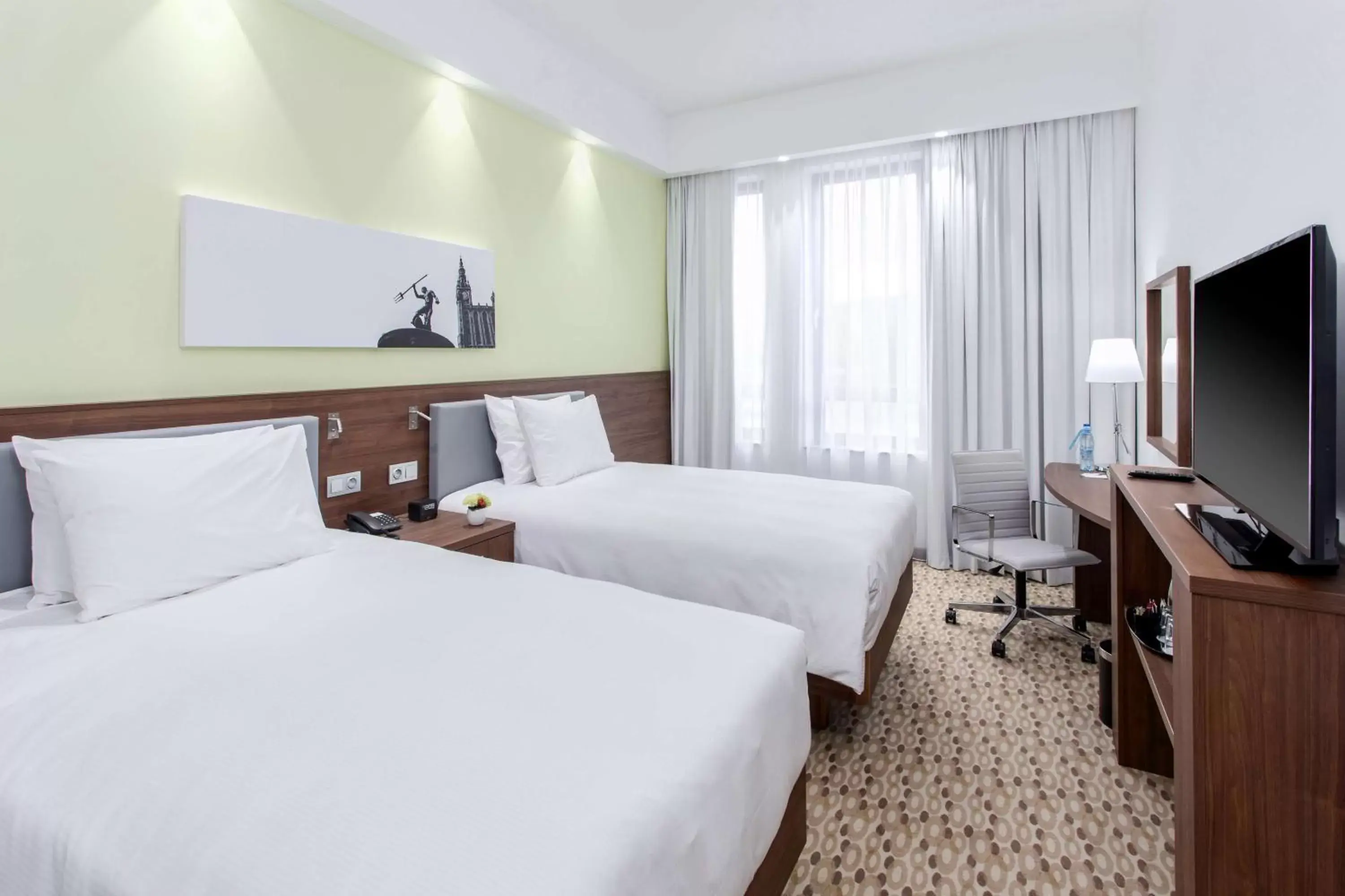Twin Room in Hampton By Hilton Gdansk Oliwa Twin Room in Hampton By Hilton Gdansk Oliwa