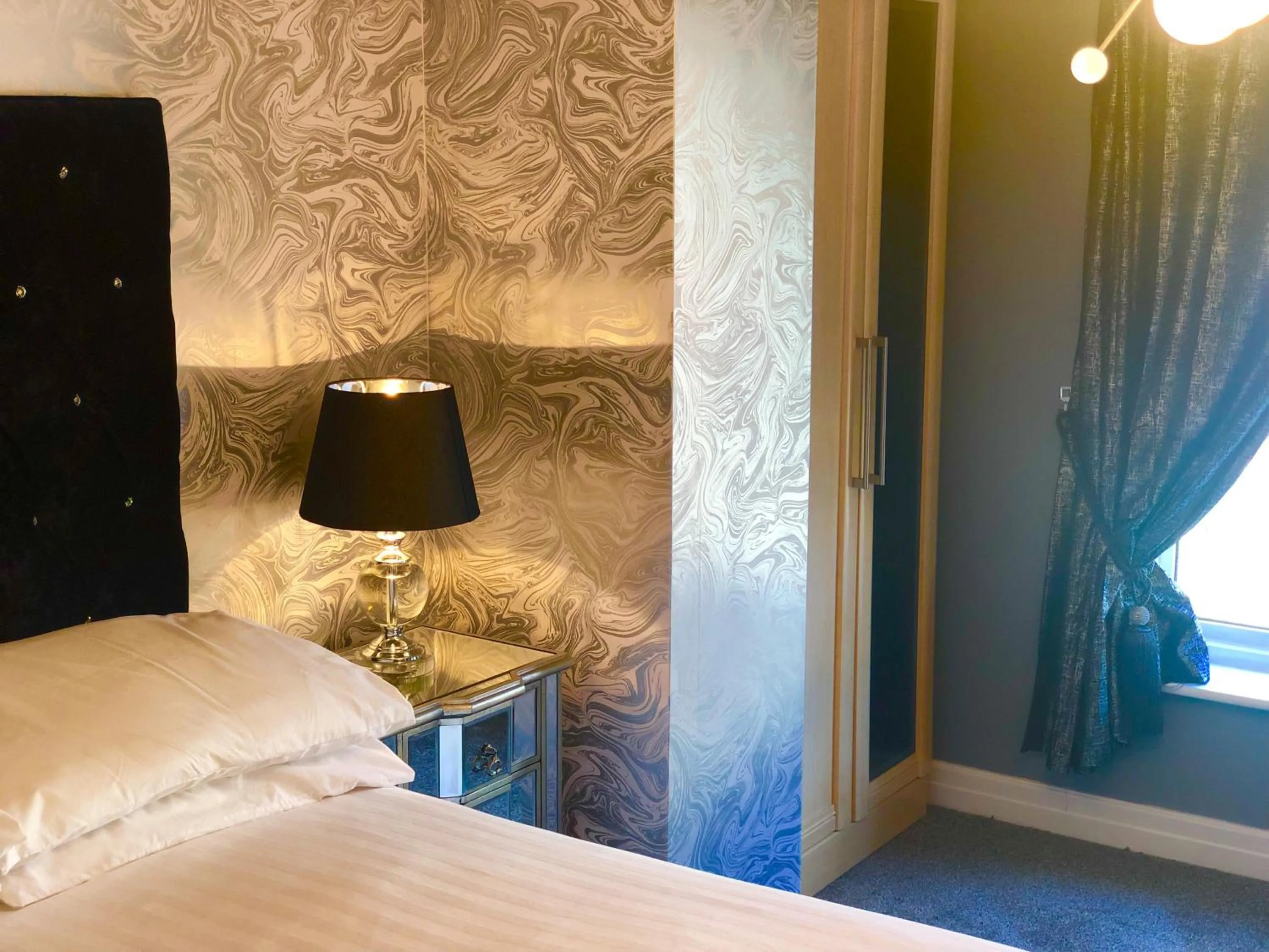 Bed in The Lilly Restaurant With Rooms