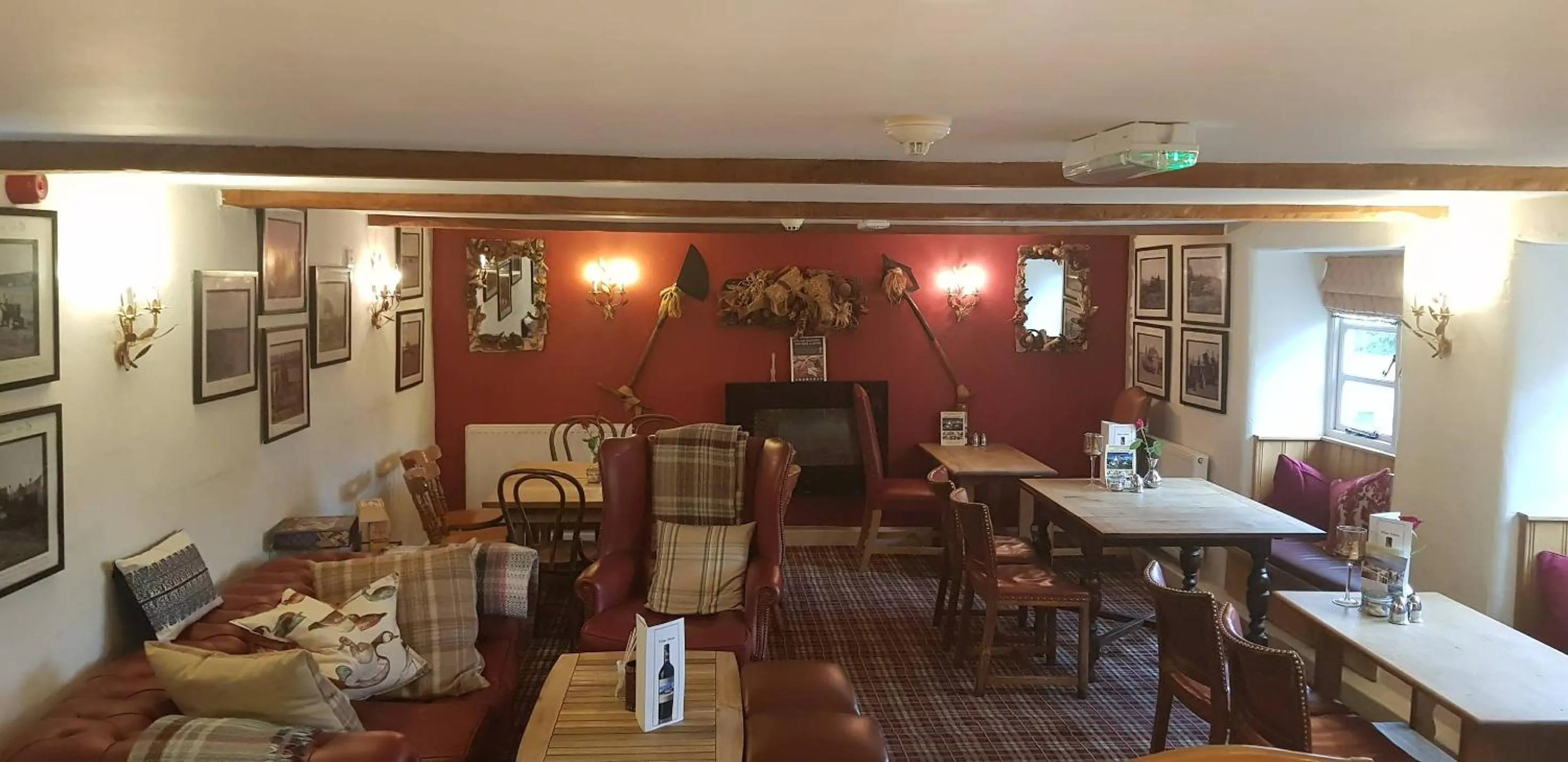 Dining area in The Langton Arms