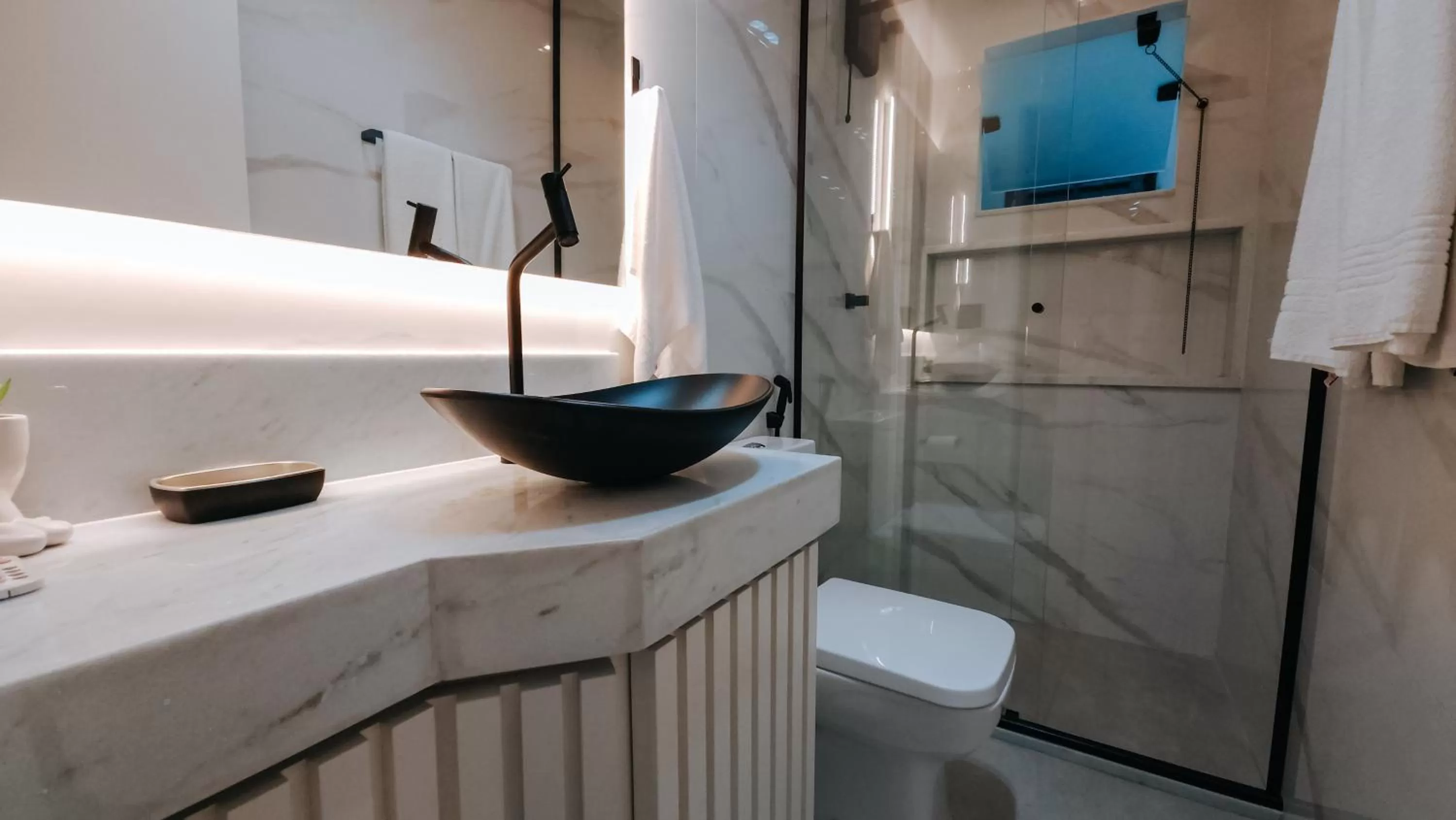 Shower in Pousada Água Marinha