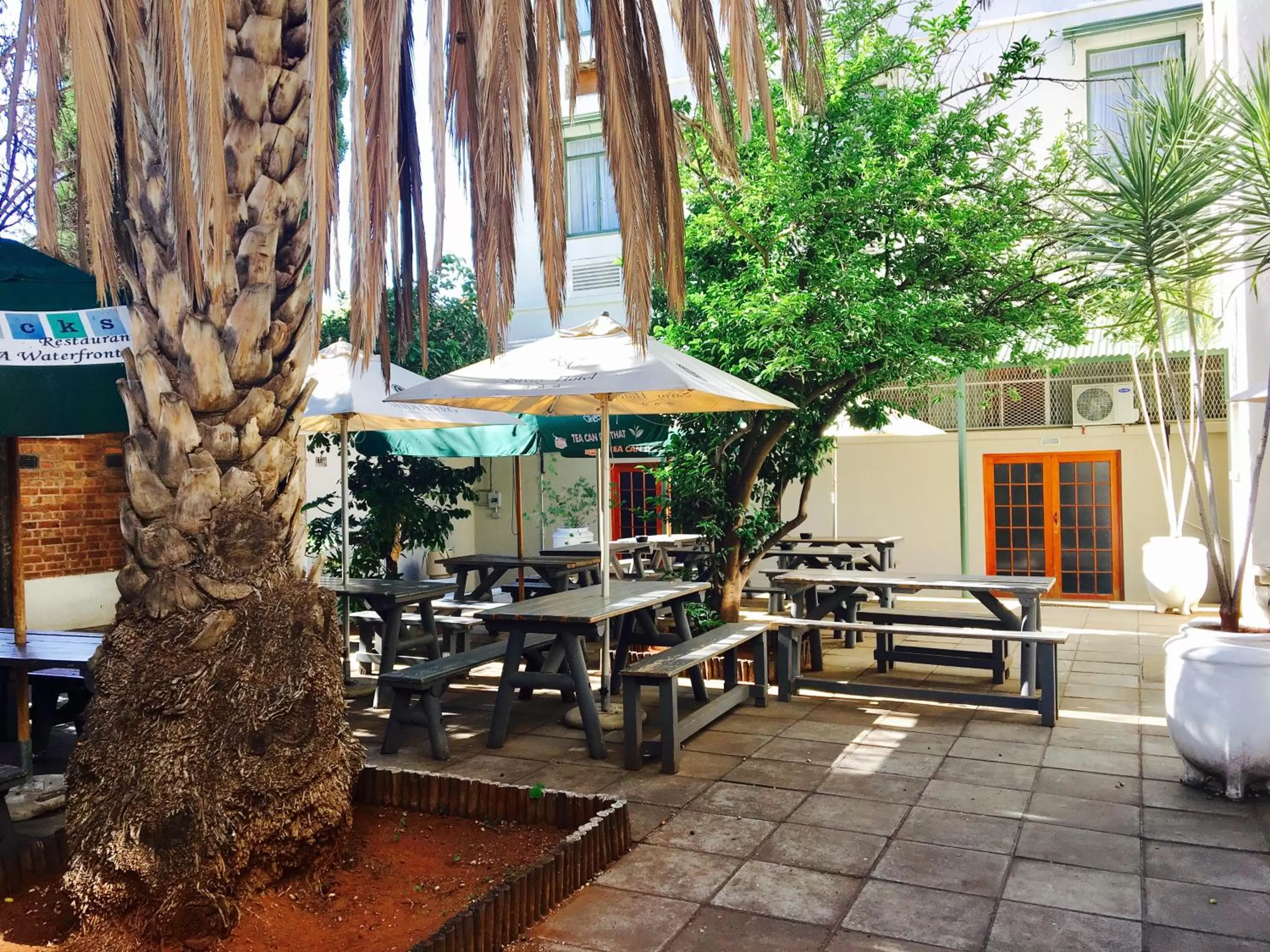 Inner courtyard view in Savoy Hotel Kimberley