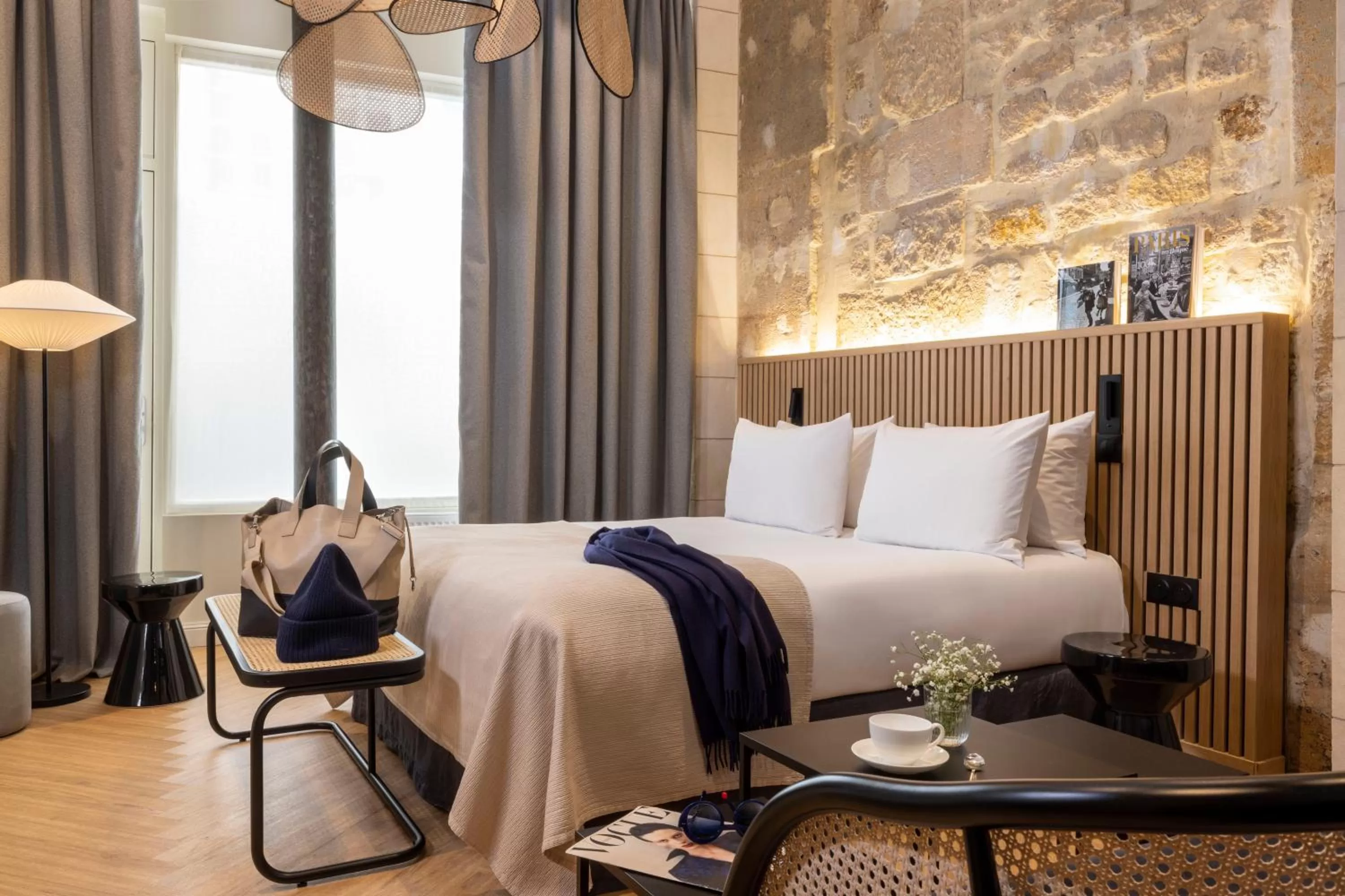 Bed in Hotel Abbatial Saint Germain