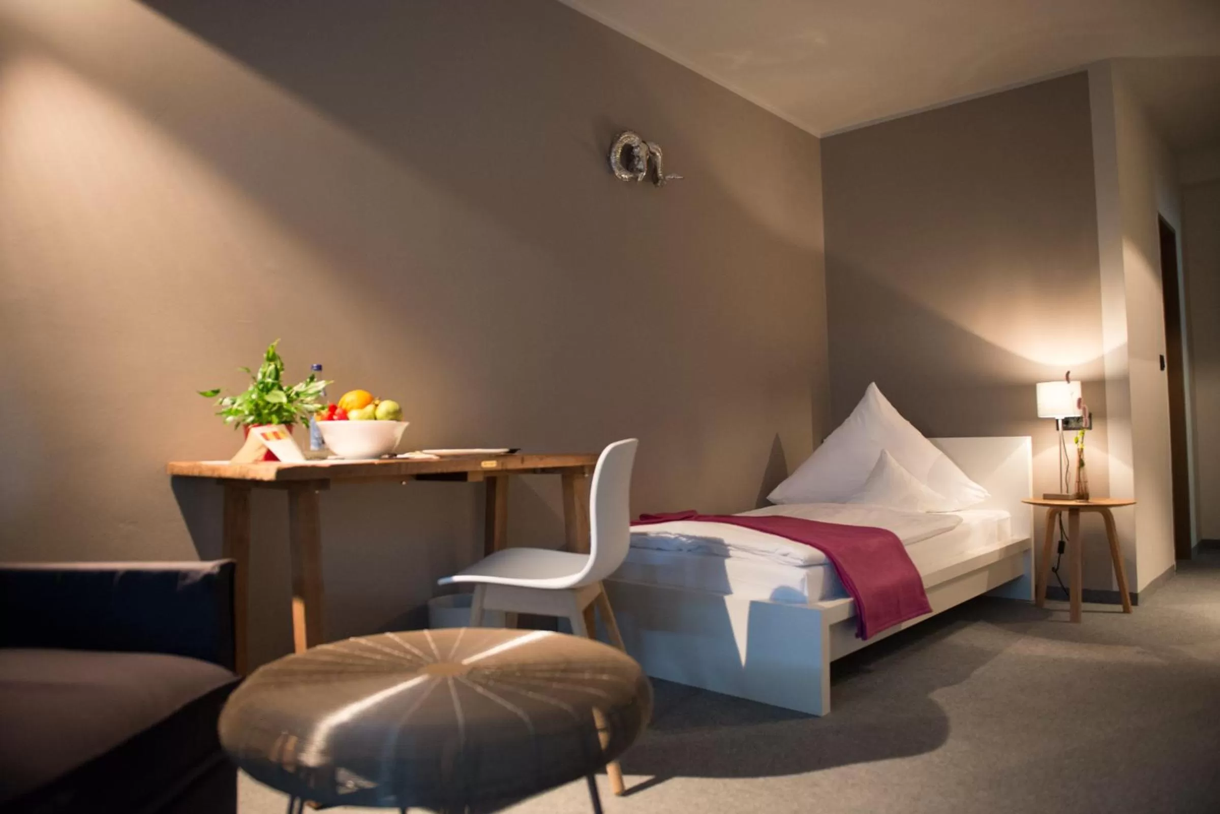 Bed in Hotel Restaurant Brigitte