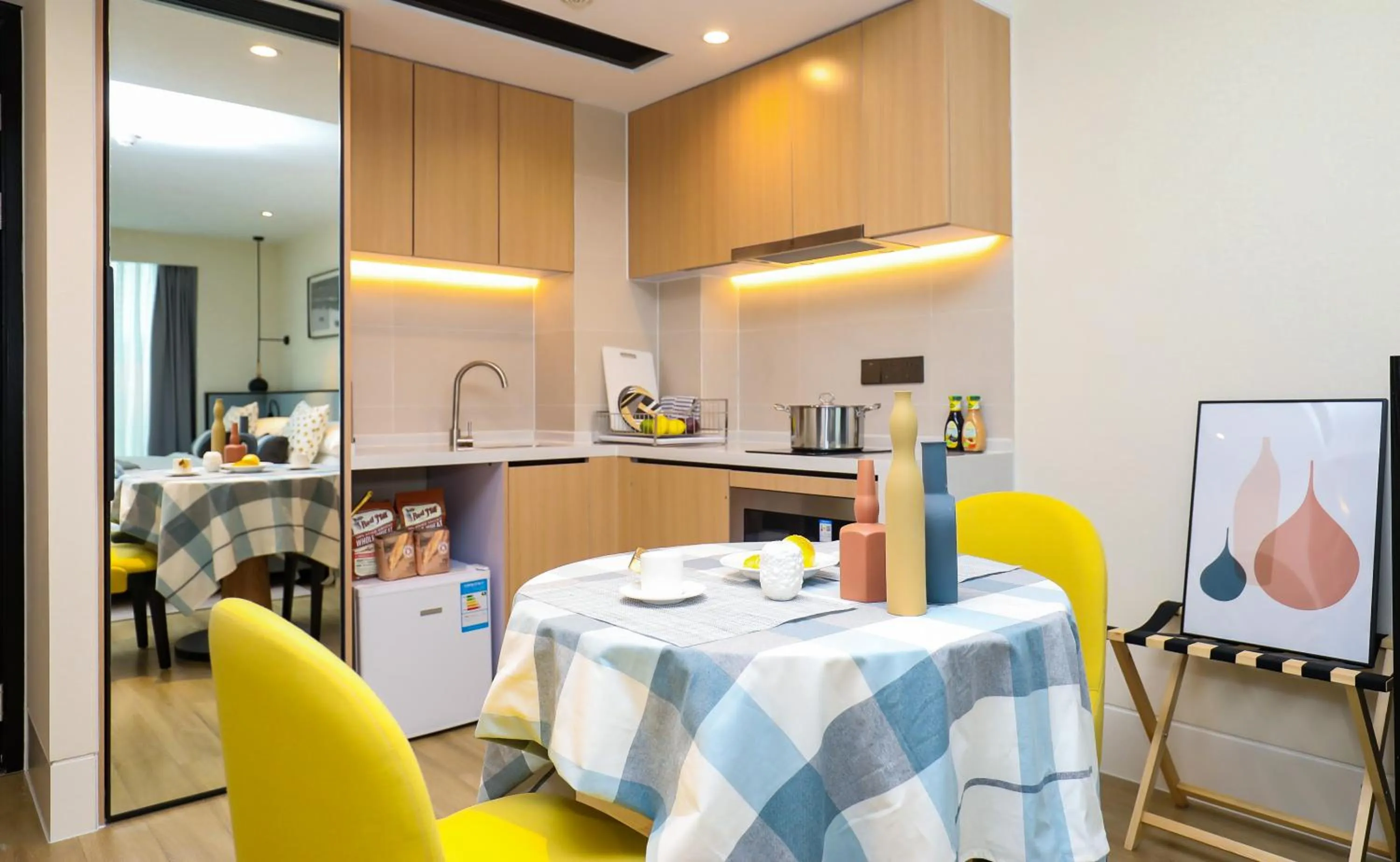 Kitchen or kitchenette in Citadines Gaoke Liangjiang Chongqing