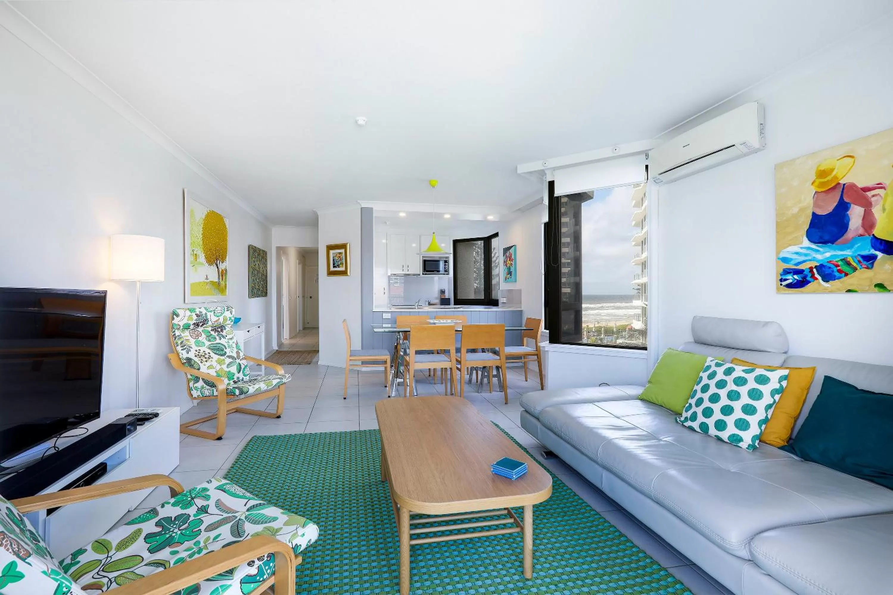 Living room in The Breakers