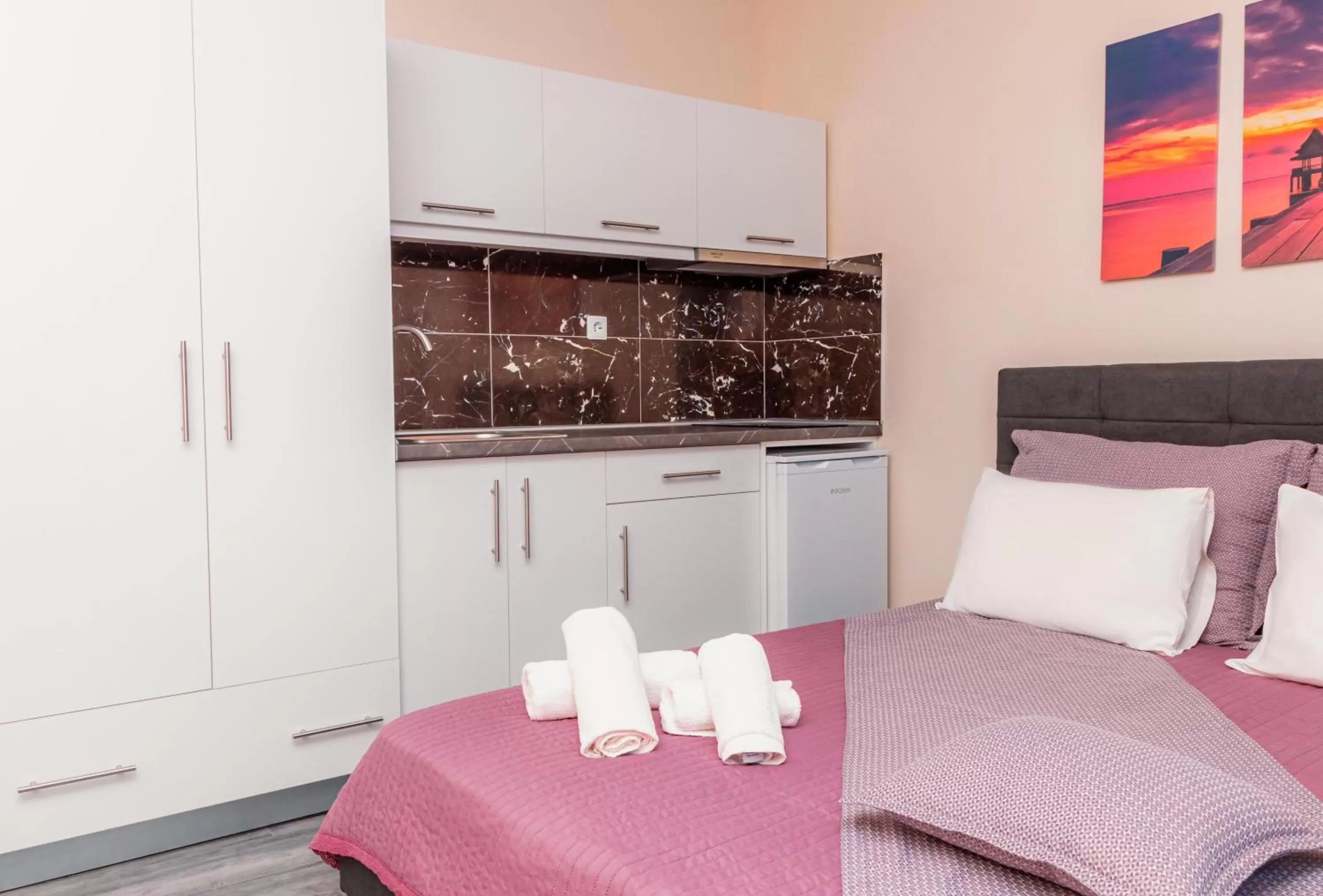 Photo of the whole room in Aegean Blue Seaview Studios