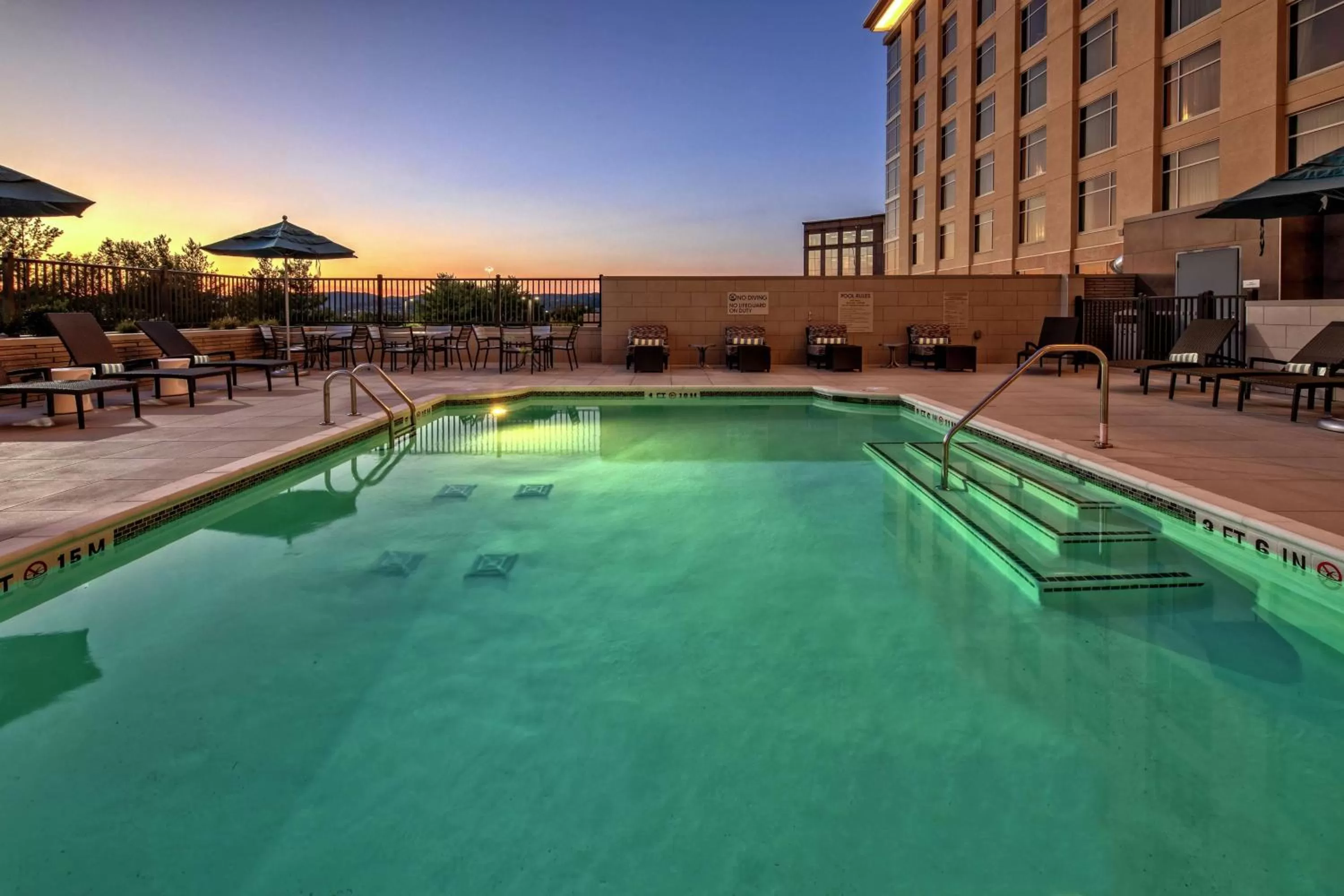 Pool view in Hilton Franklin Cool Springs
