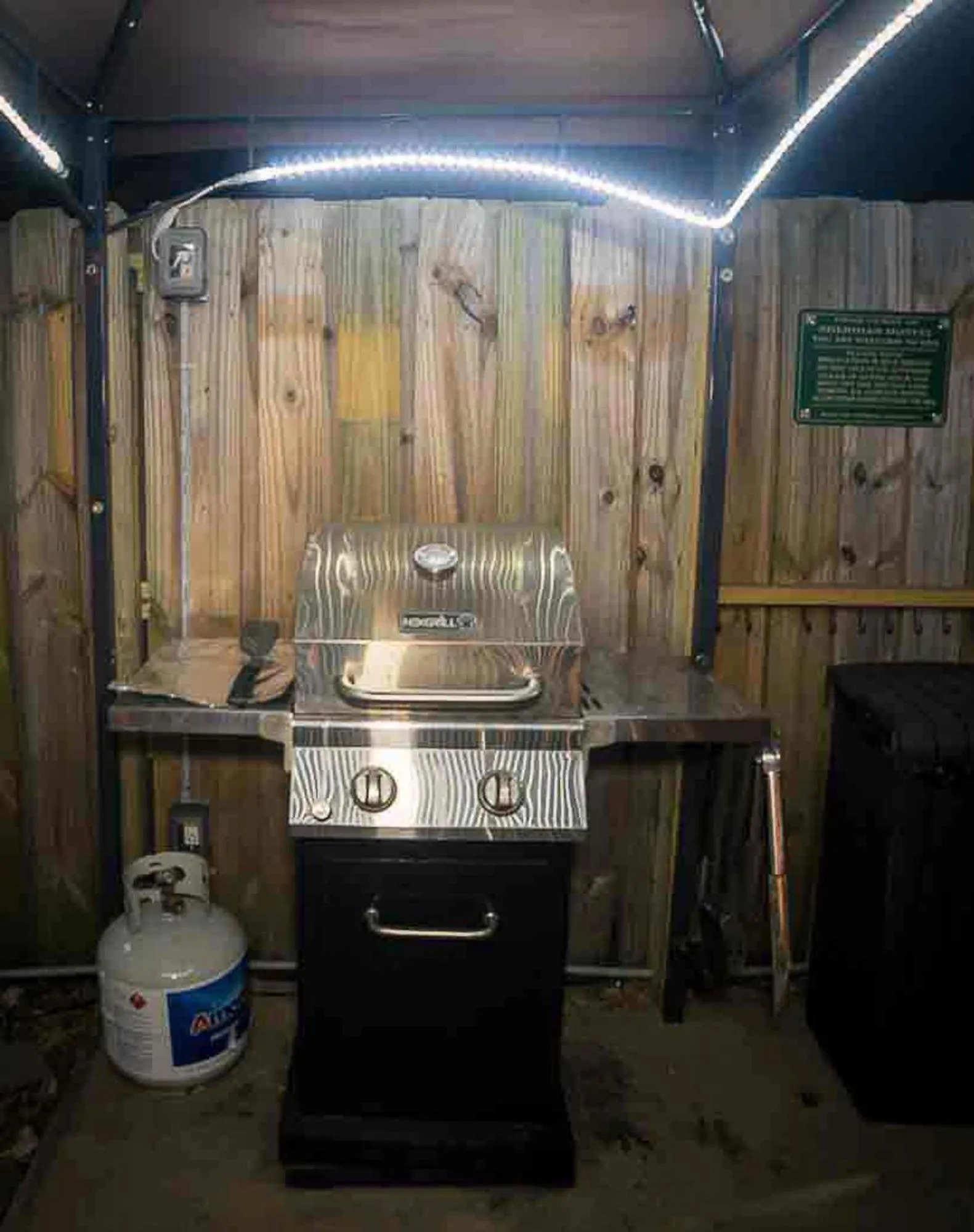 BBQ facilities in Sheridan Hostel
