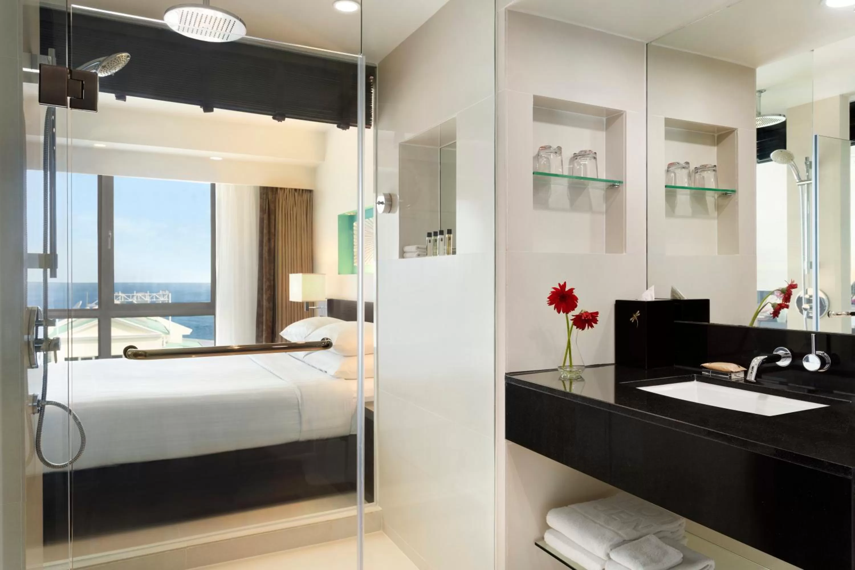 Shower, Bed in Jen Maldives Male by Shangri-La